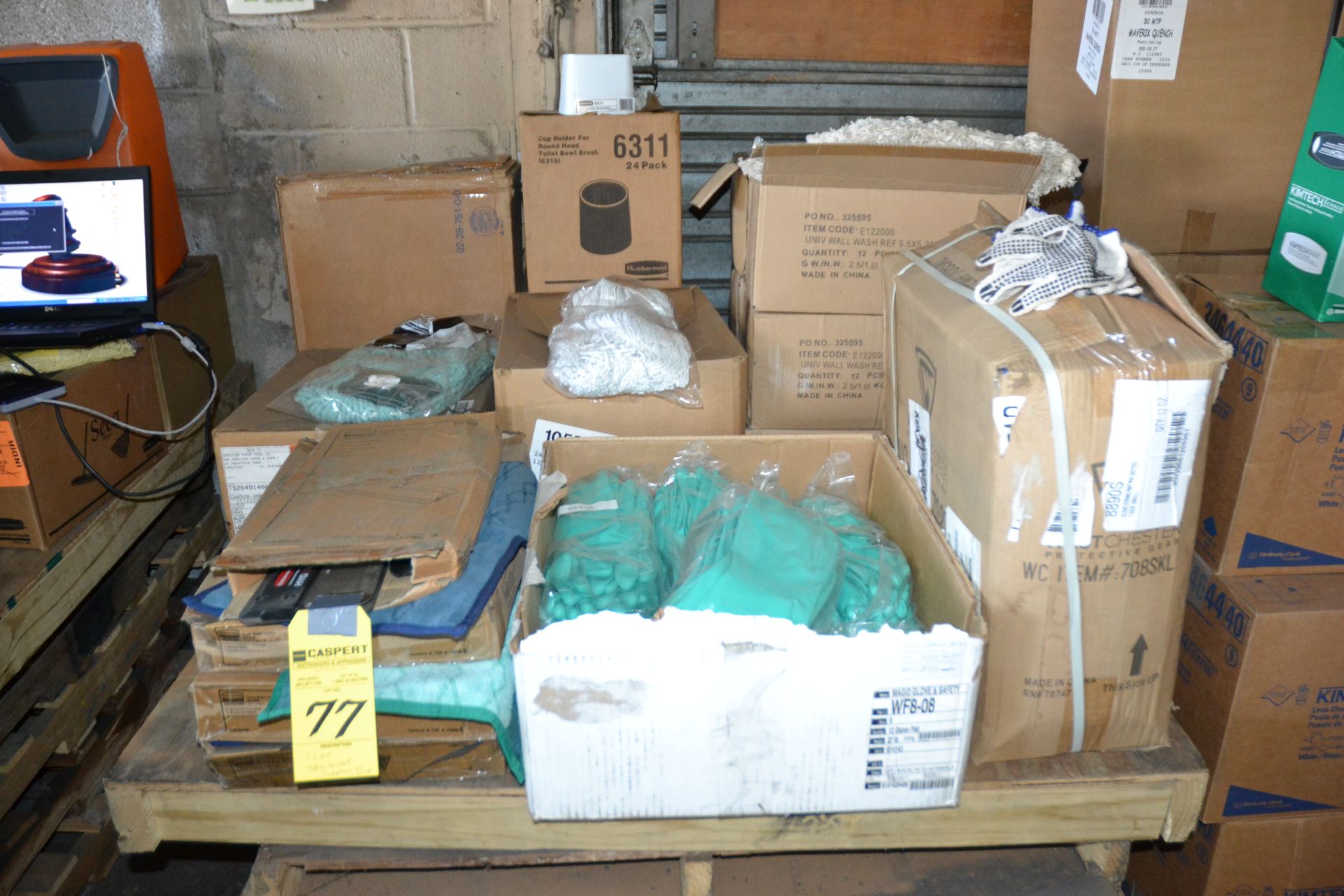 LOT - ASSORTED SUPPLIES ON SKID