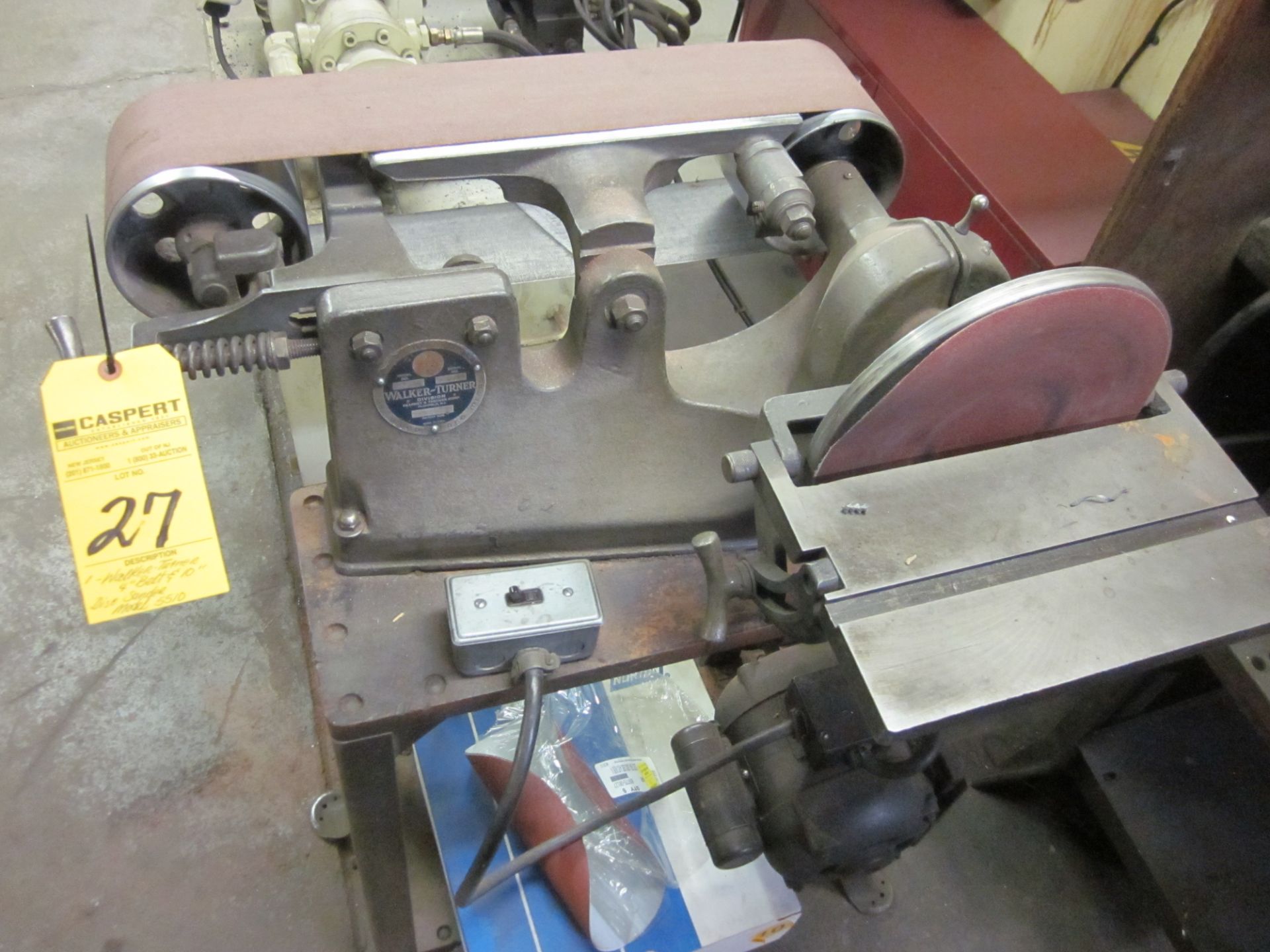 WALKER-TURNER 4" BELT & 10" DISC SANDER, M: 5510