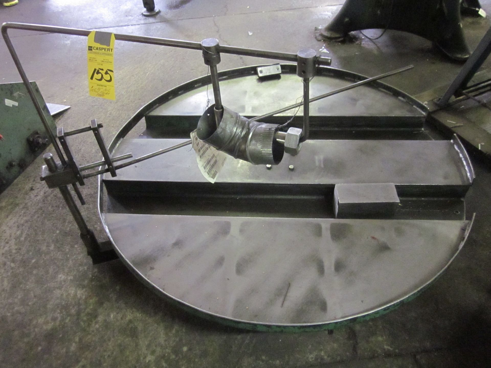 60" COIL REEL FEEDER PLATE