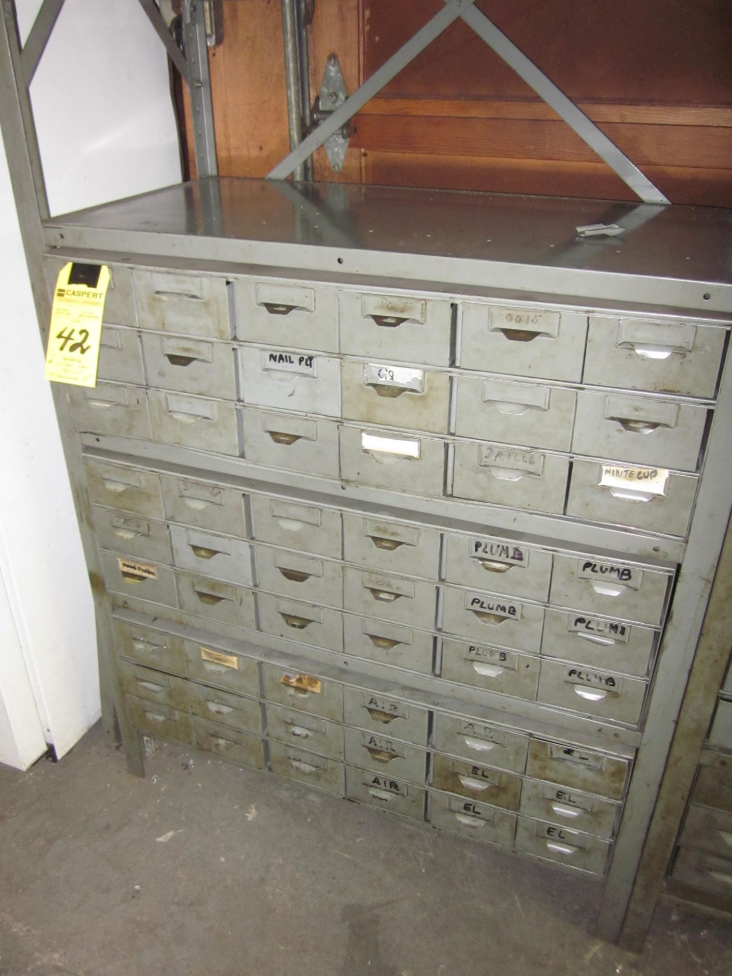 18-DRAW PARTS CABINET W/ HARDWARE