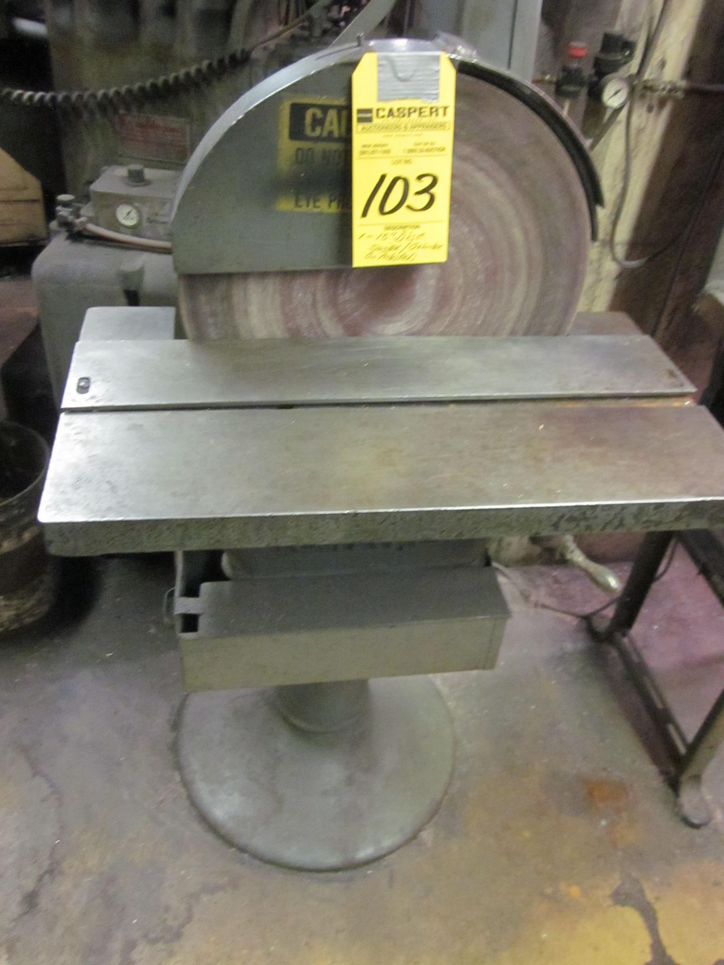 15" DISC SANDER / GRINDER ON PEDESTAL