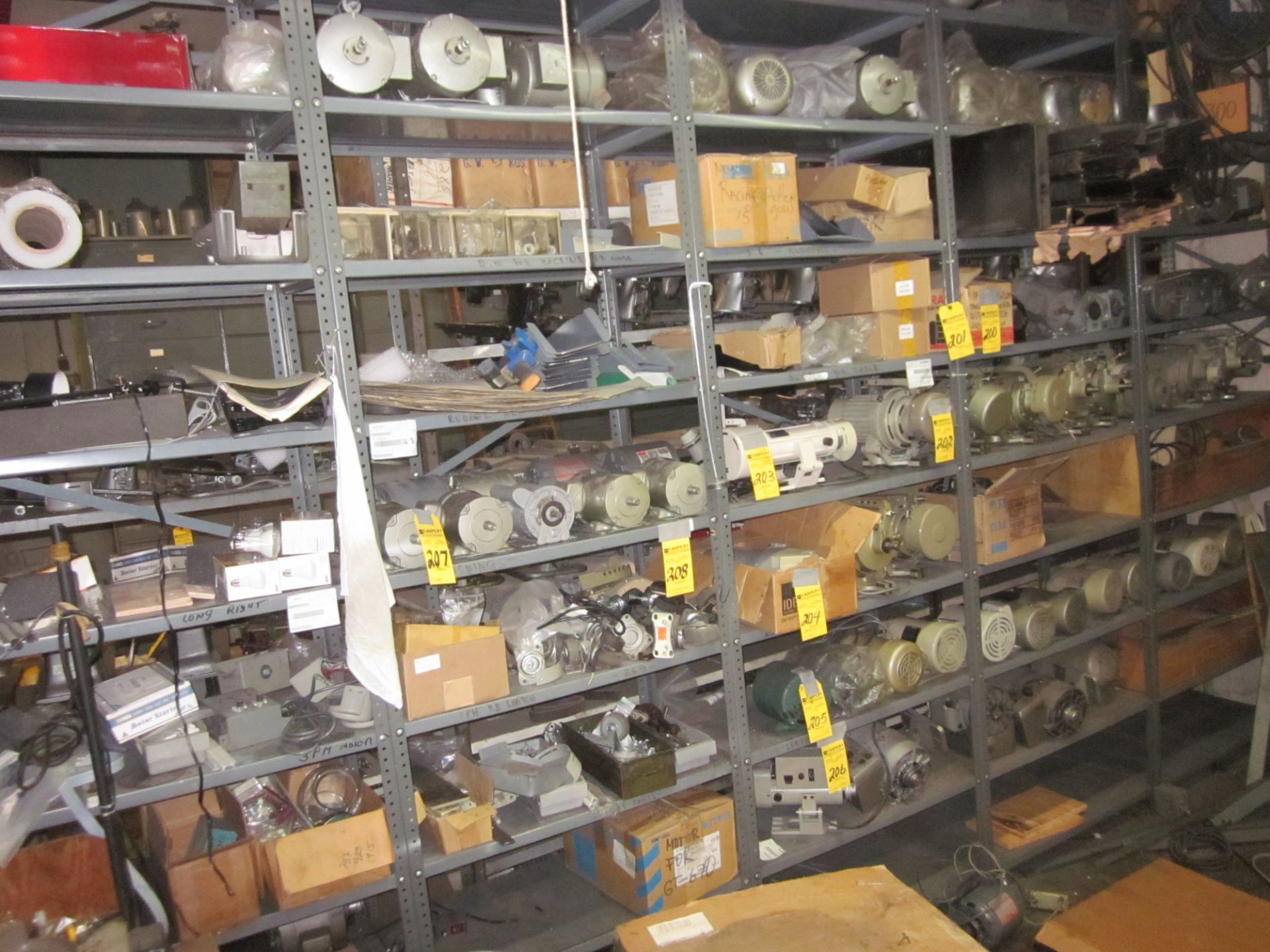 SECTIONS OF STEEL SHELVING