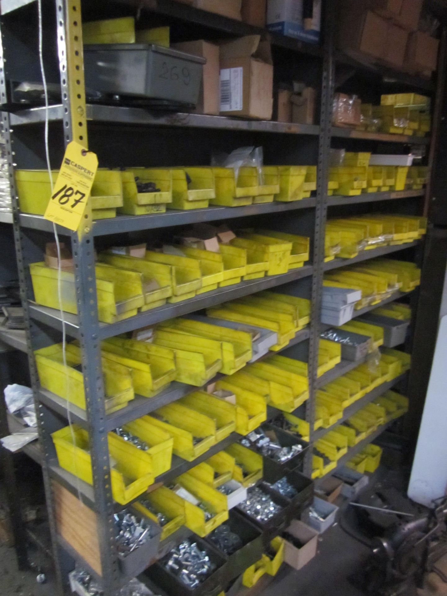 LOT - PARTS / HARDWARE IN YELLOW BINS