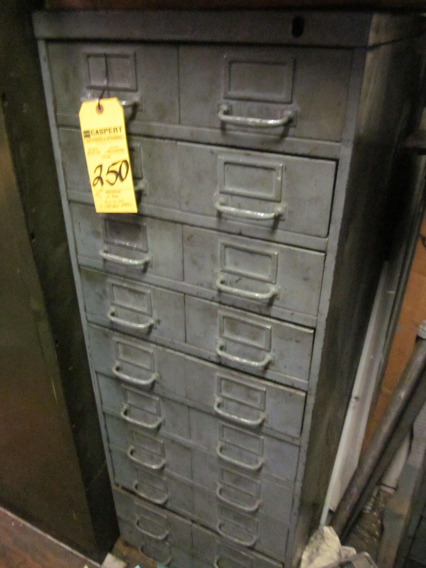 10-DRAW PARTS CABINET WITH PARTS