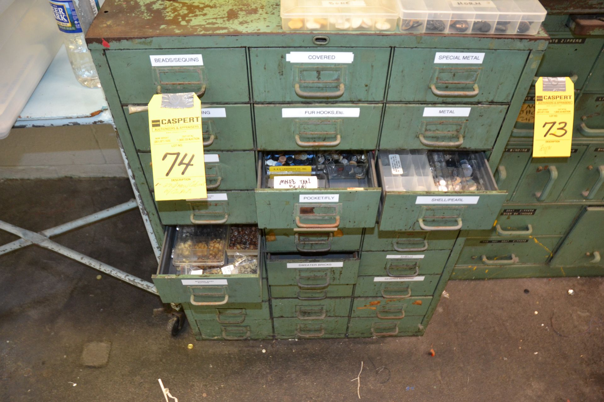 27-DRAWER PARTS CABINET WITH CONTENTS