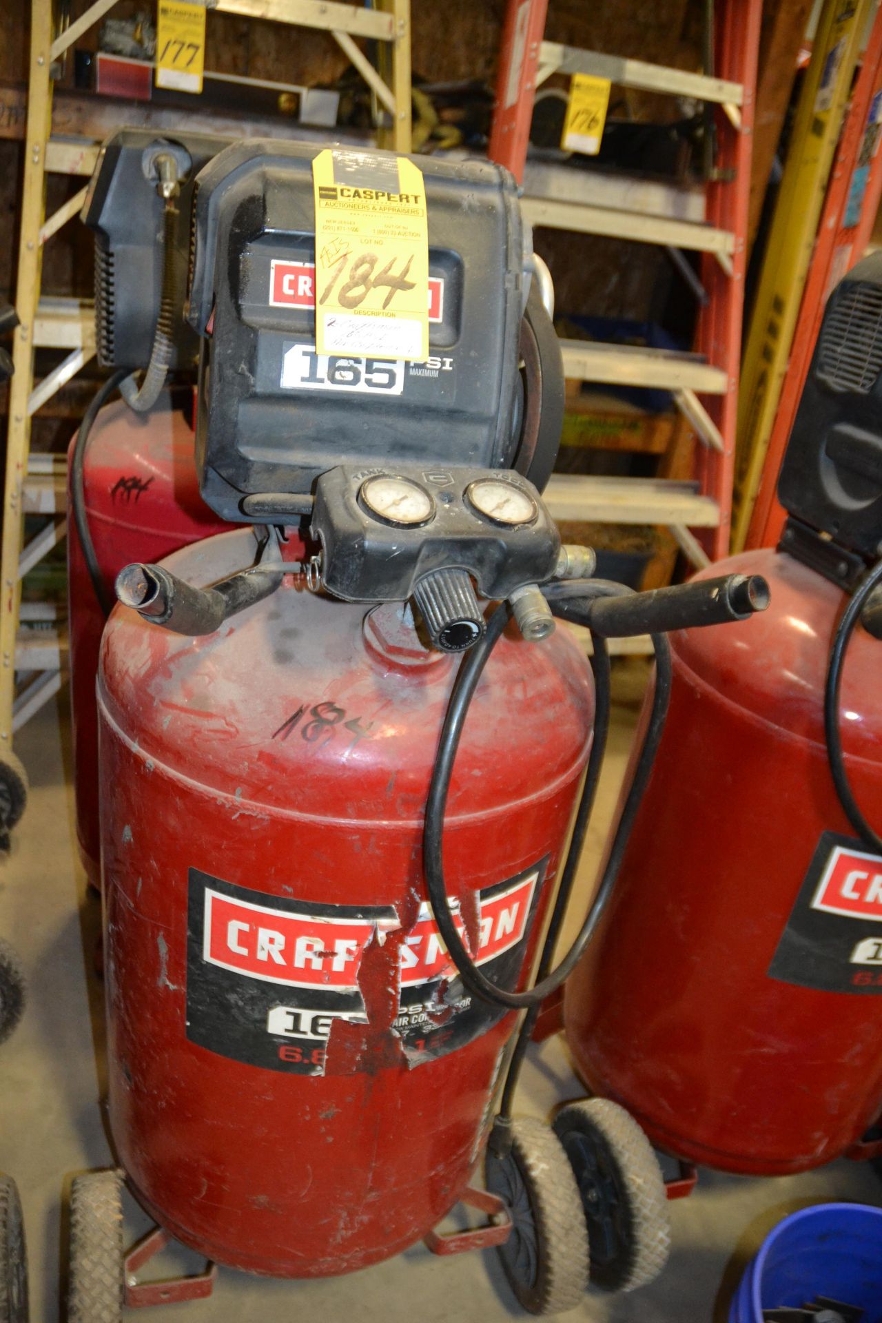 CRAFTSMAN 165 PSI AIR COMPRESSORS -AS IS