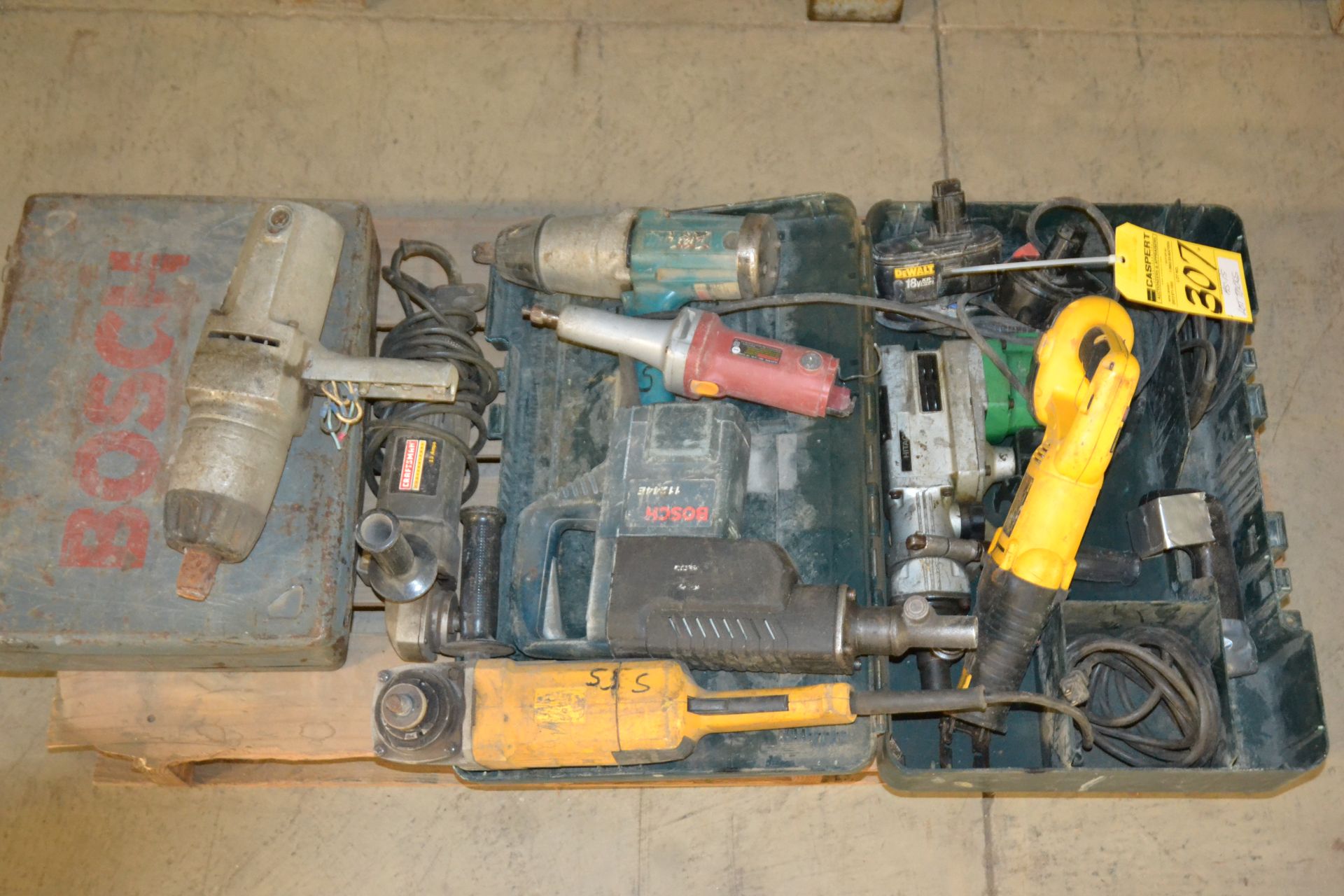 LOT - POWER TOOLS ON SKID - AS-IS