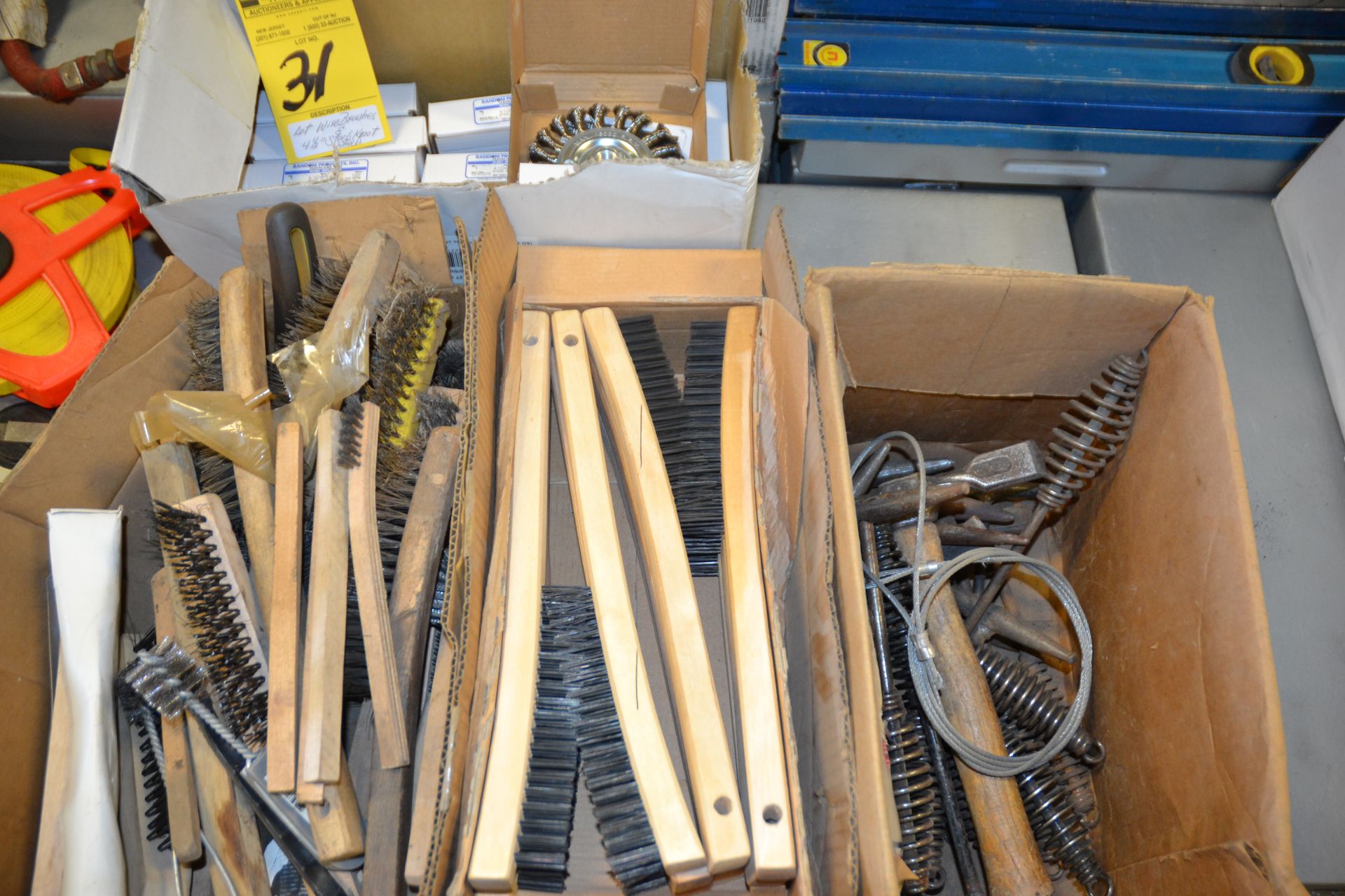 LOT - WIRE BRUSHES & STEEL KNOT WHEELS