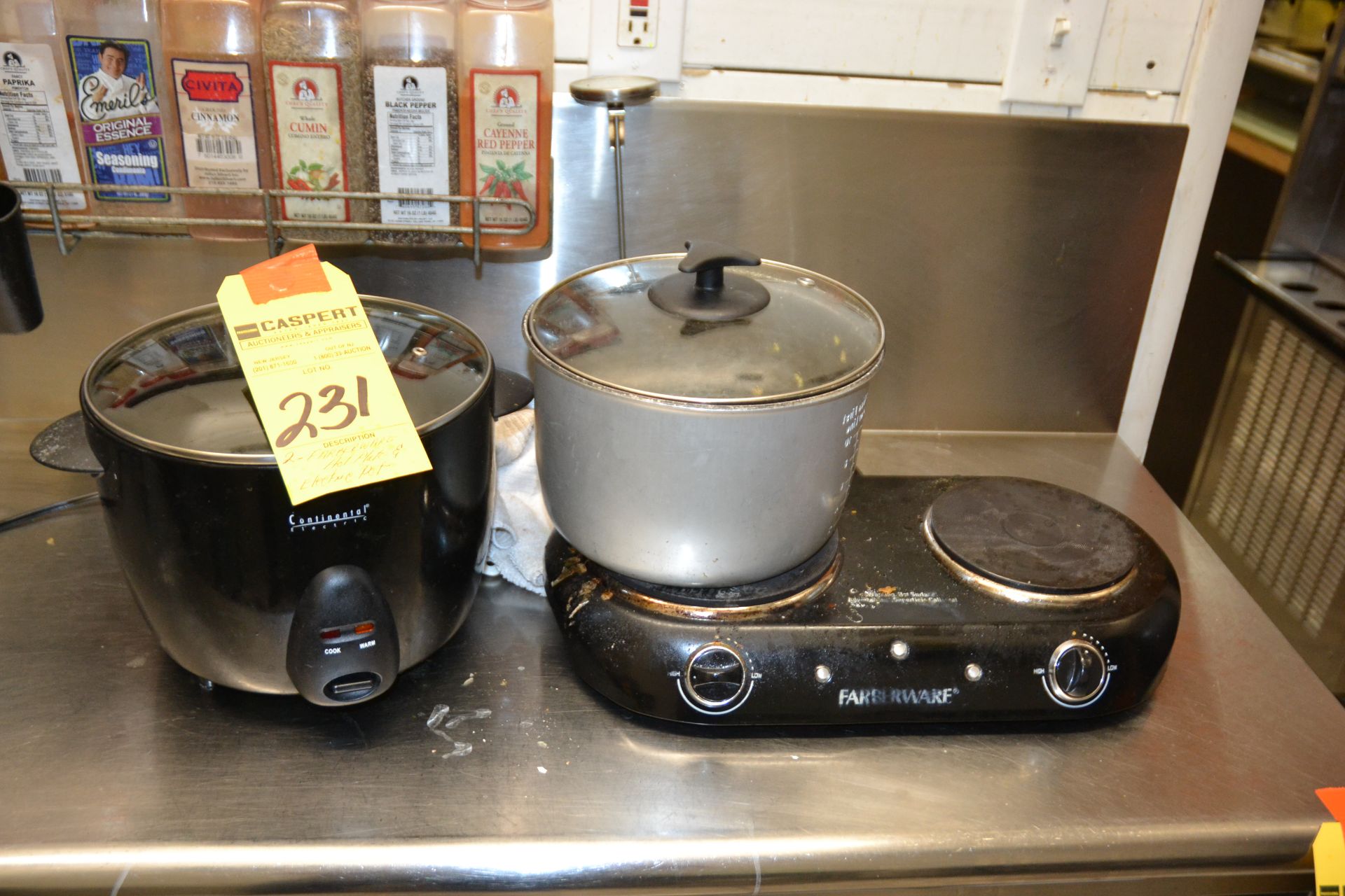 LOT - HOT PLATE & ELECTRIC POT