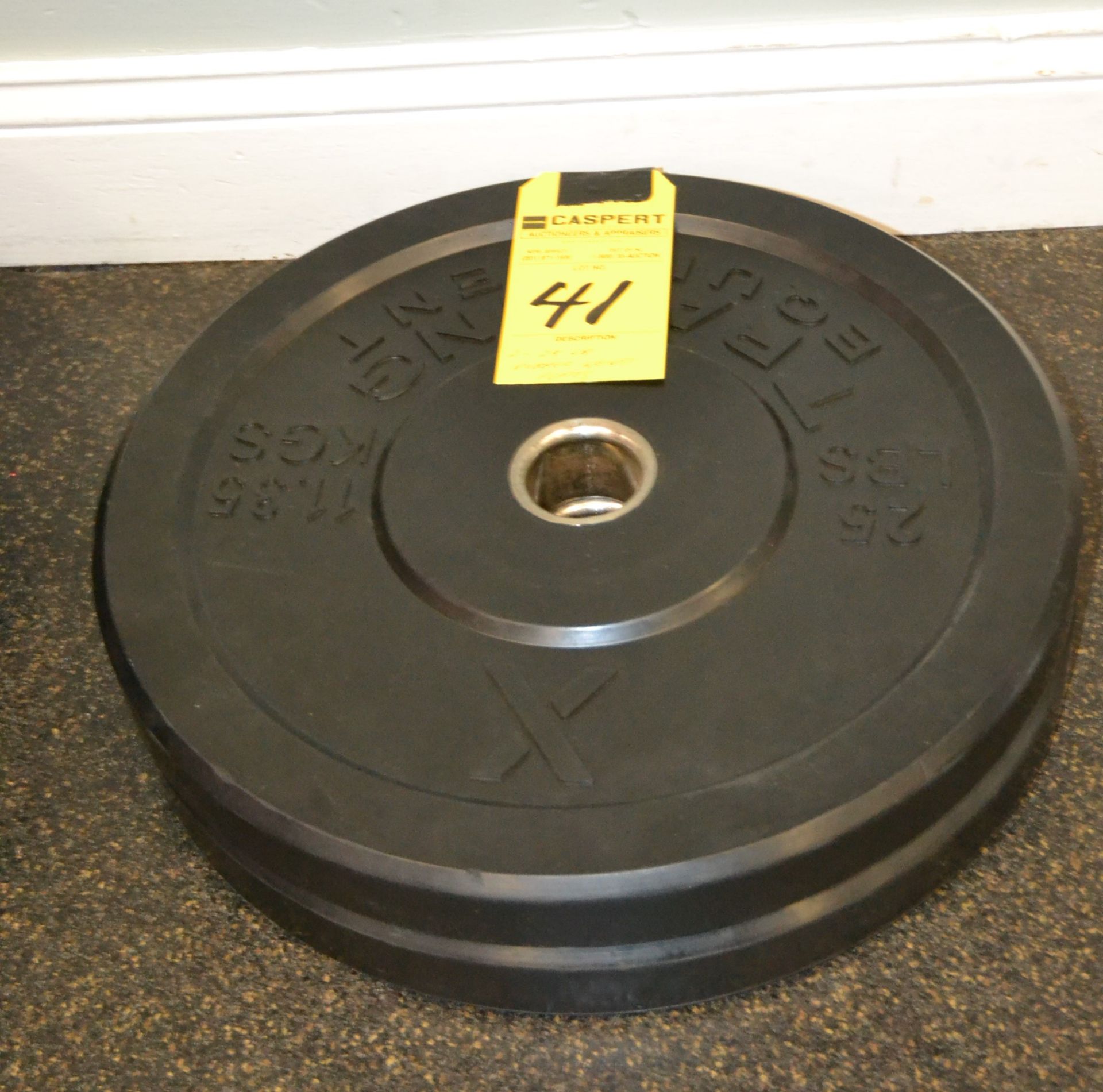 25 LB. RUBBER WEIGHT PLATES