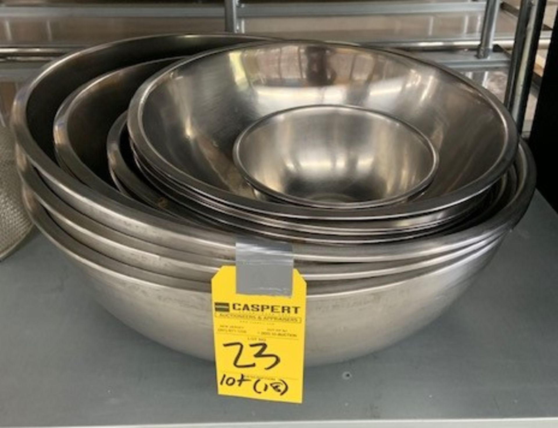 Lot - Stainless Steel Bowls, Assorted Sizes (18) Pieces