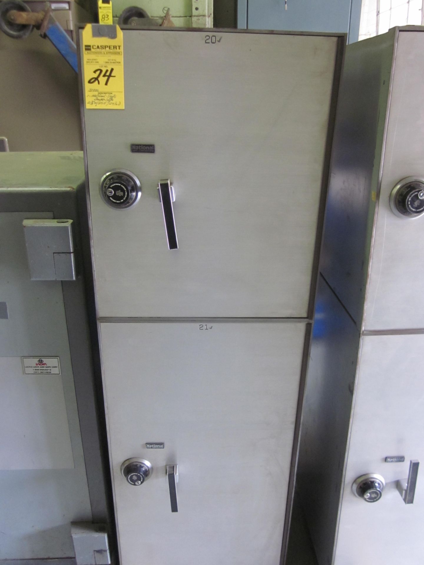 National Steel Double Deposit Safe (No Combo) 21 7/8"W/65"H/24 1/4"D