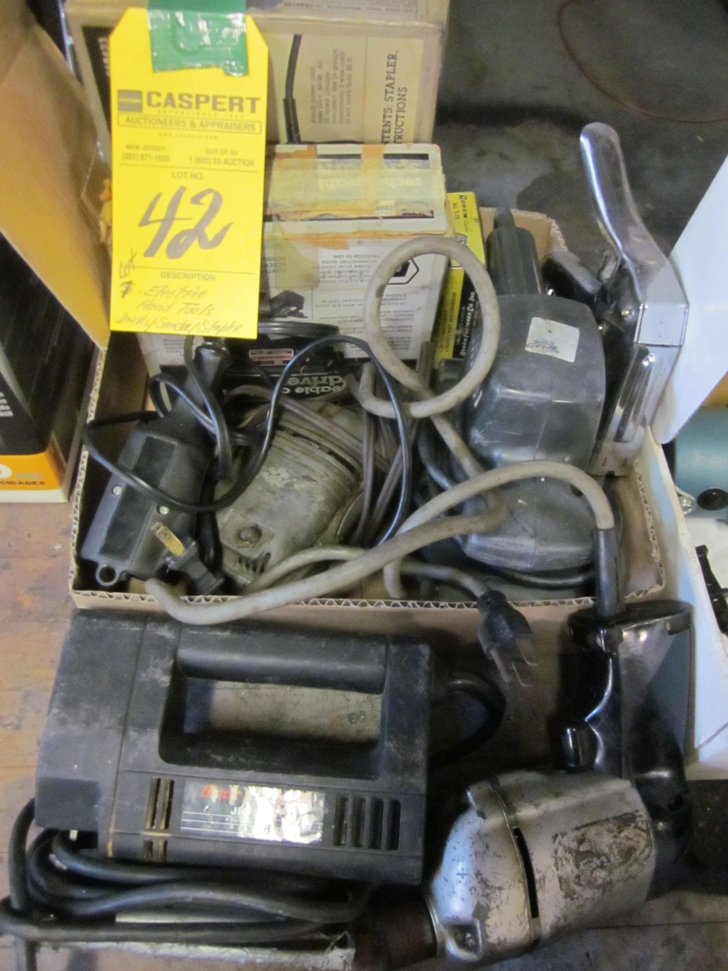 LOT - (7) ASSORTED ELECTRIC HAND TOOLS