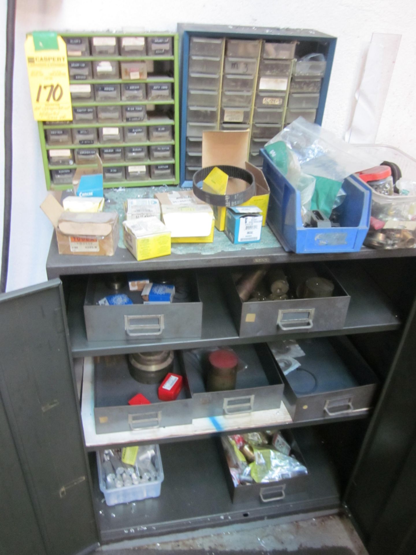 LOT - STORAGE CABINET WITH HARDWARE
