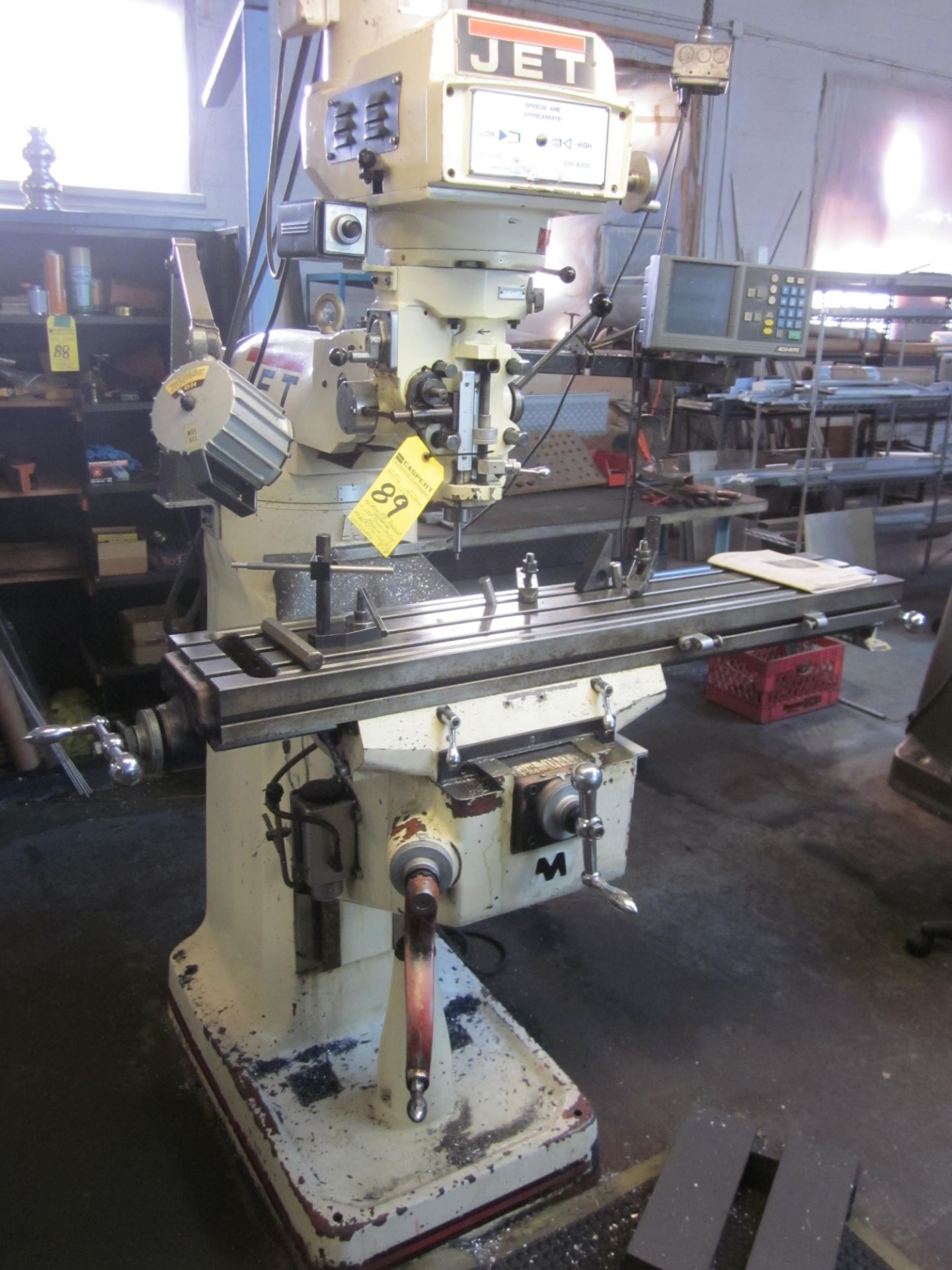 JET TURRET MILLING MACHINE W/ READOUT