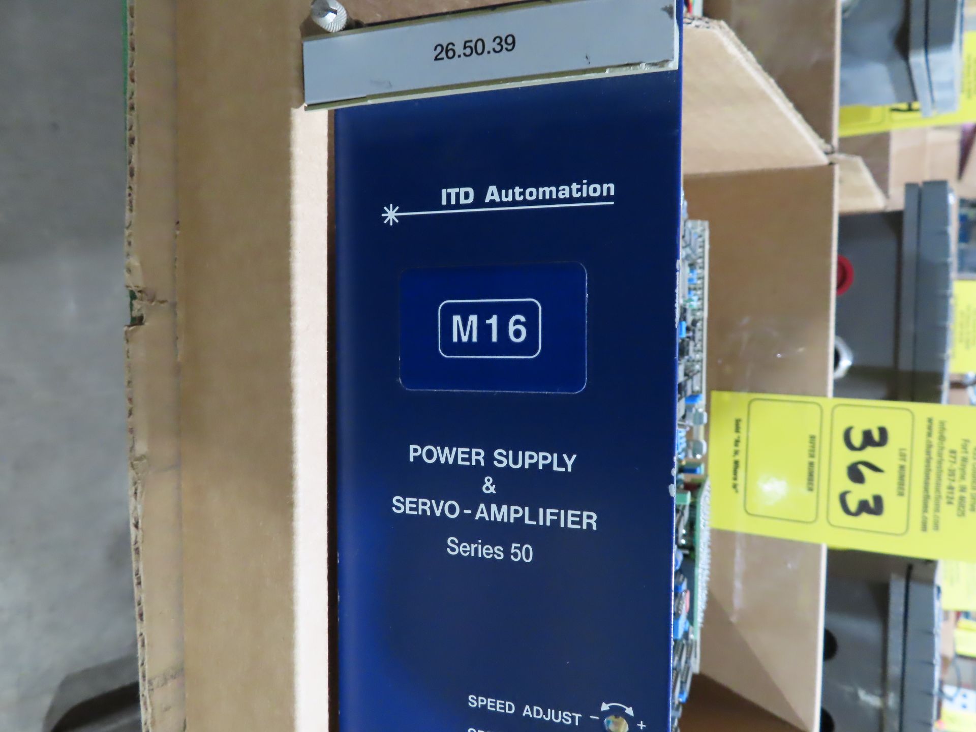 ITD Automation power supply and servo amplifier series 50, as always, with Brolyn LLC auctions, - Image 2 of 2