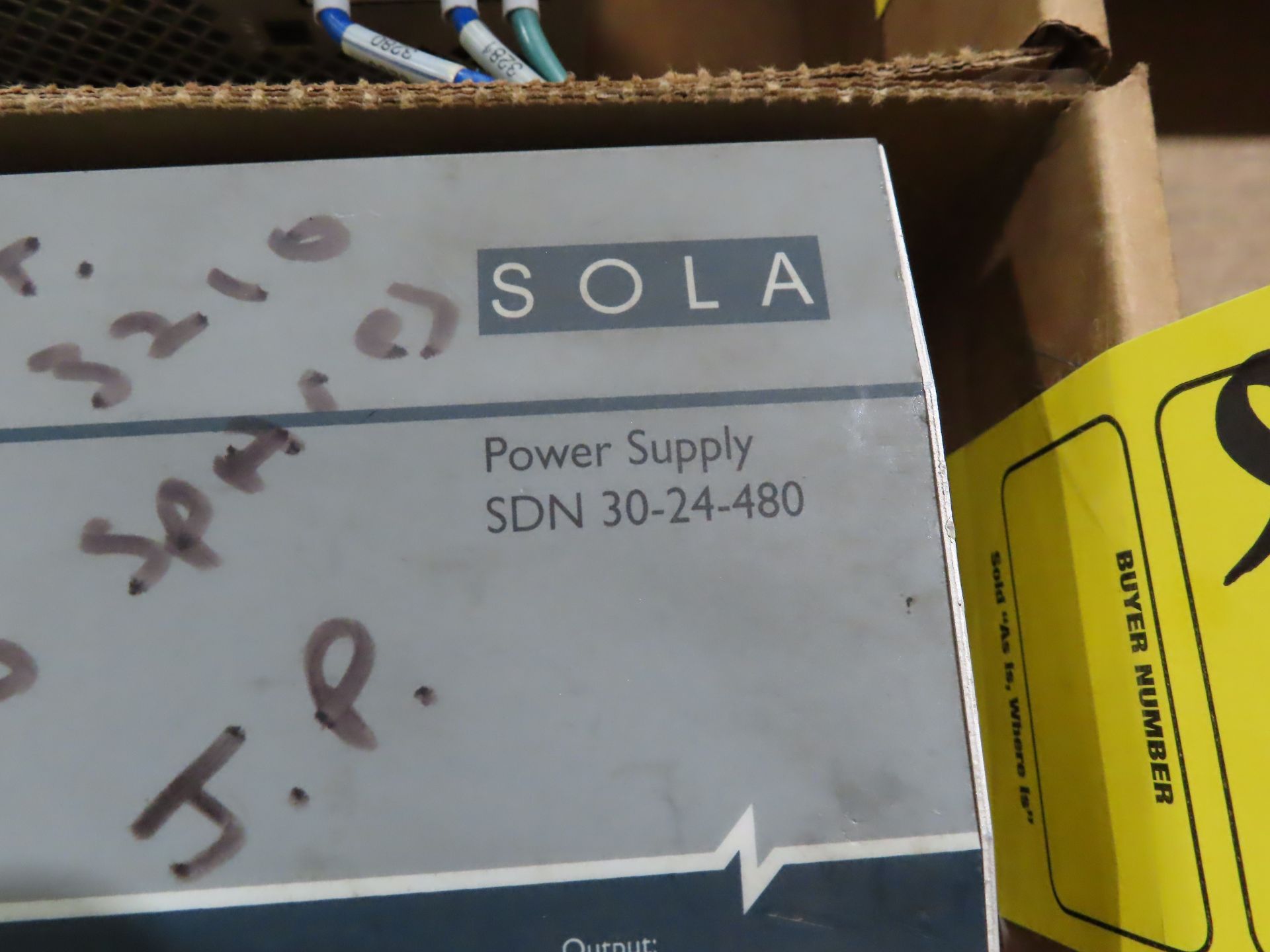 Sola model SDN30-24-480 power supply, as always, with Brolyn LLC auctions, all lots can be picked up - Image 2 of 2