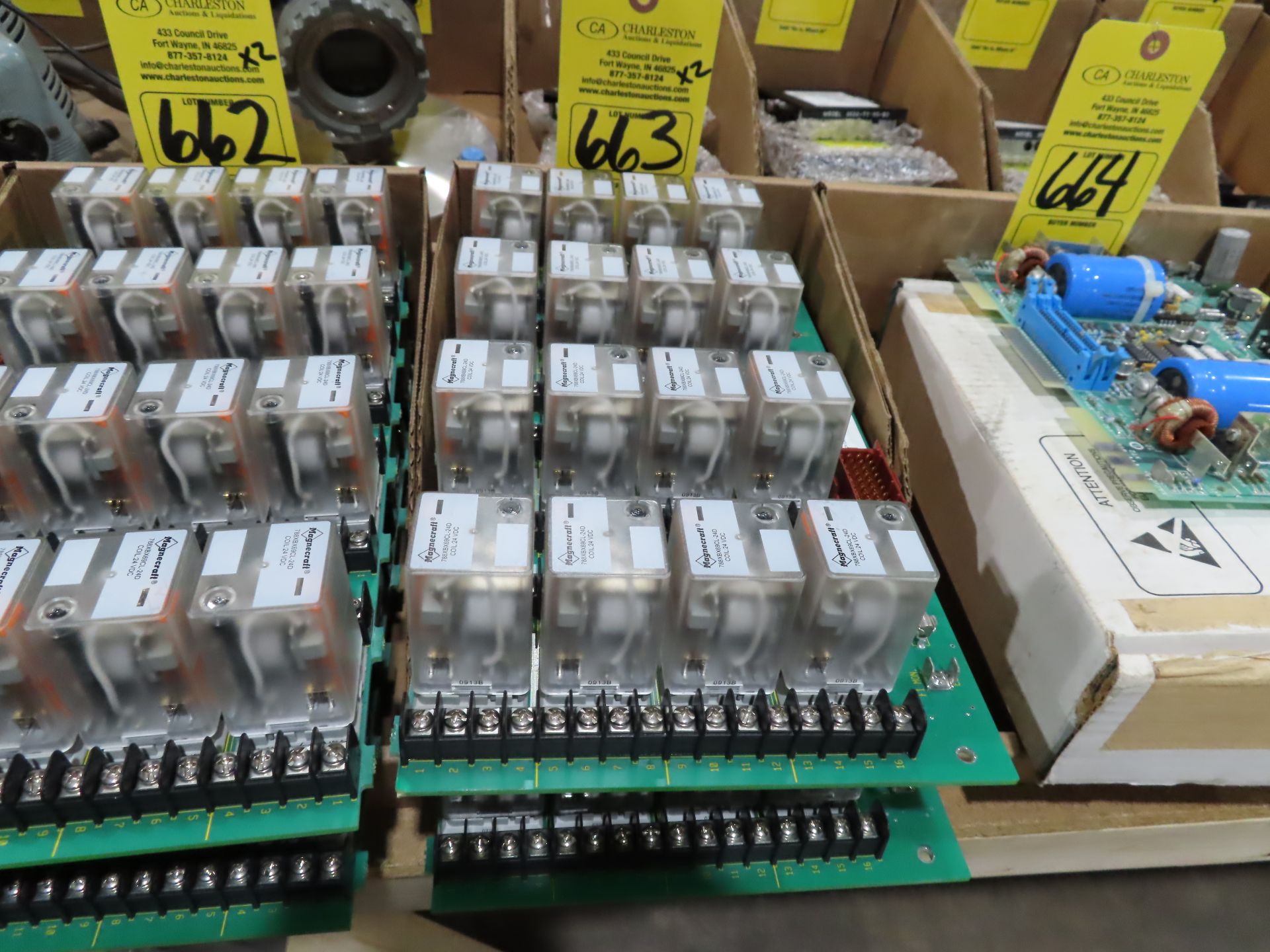 Qty 2 ABB model 6642016D2 relay panel, as always, with Brolyn LLC auctions, all lots can be picked