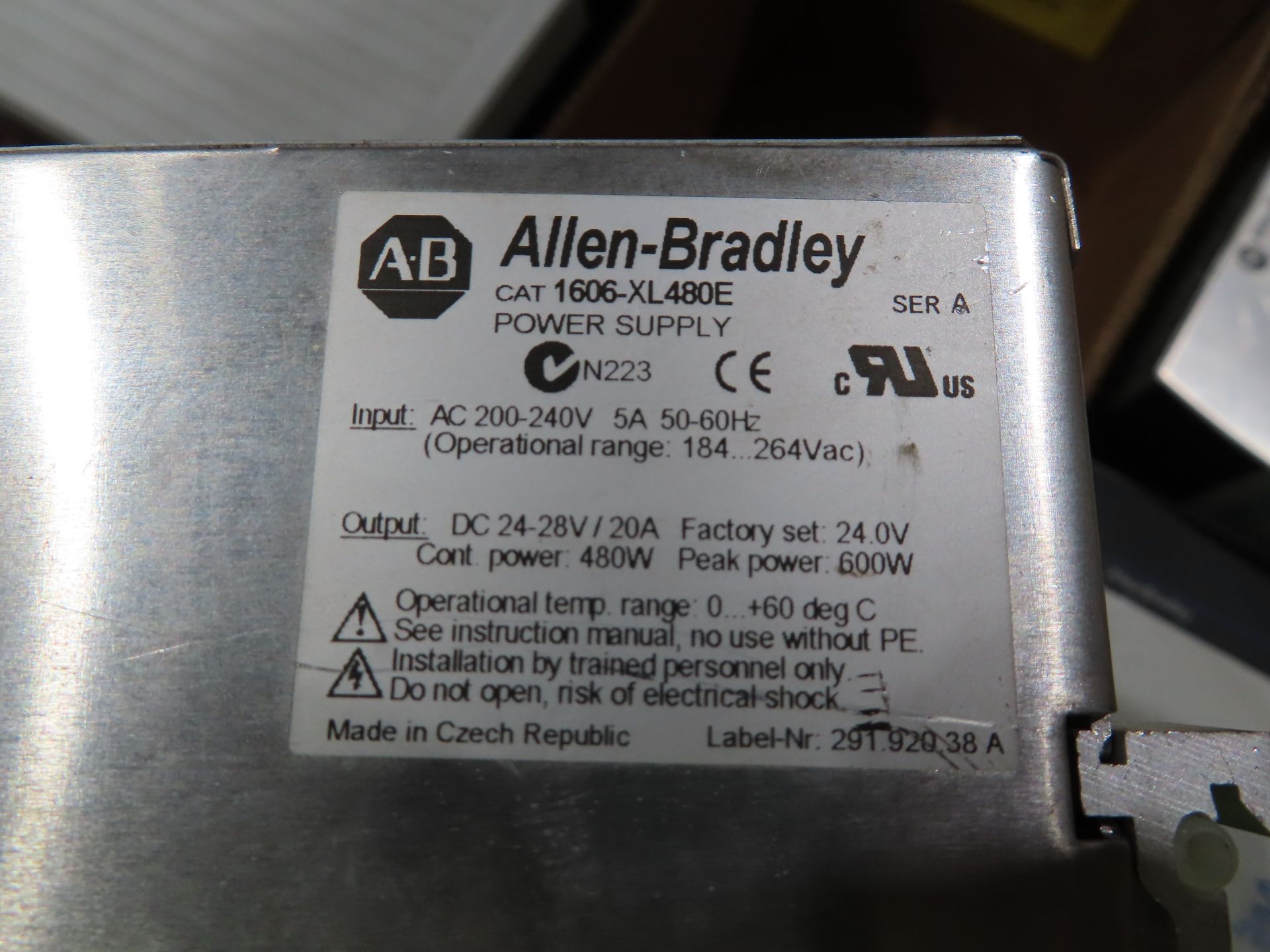 Allen Bradley catalog 1606-XL480E power supply, as always, with Brolyn LLC auctions, all lots can be - Image 2 of 2