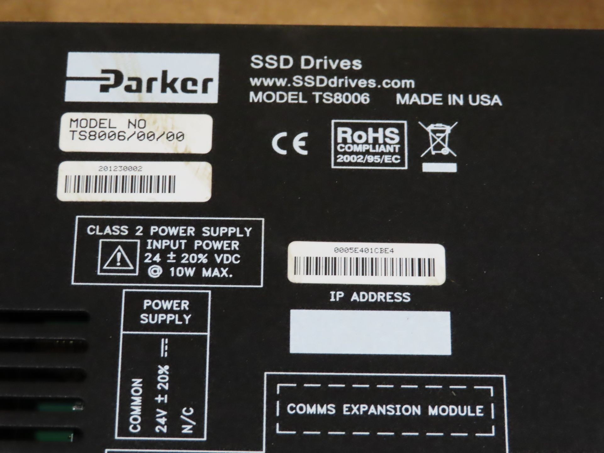 Parker user interface model TS8006/00/00, as always, with Brolyn LLC auctions, all lots can be - Image 3 of 3