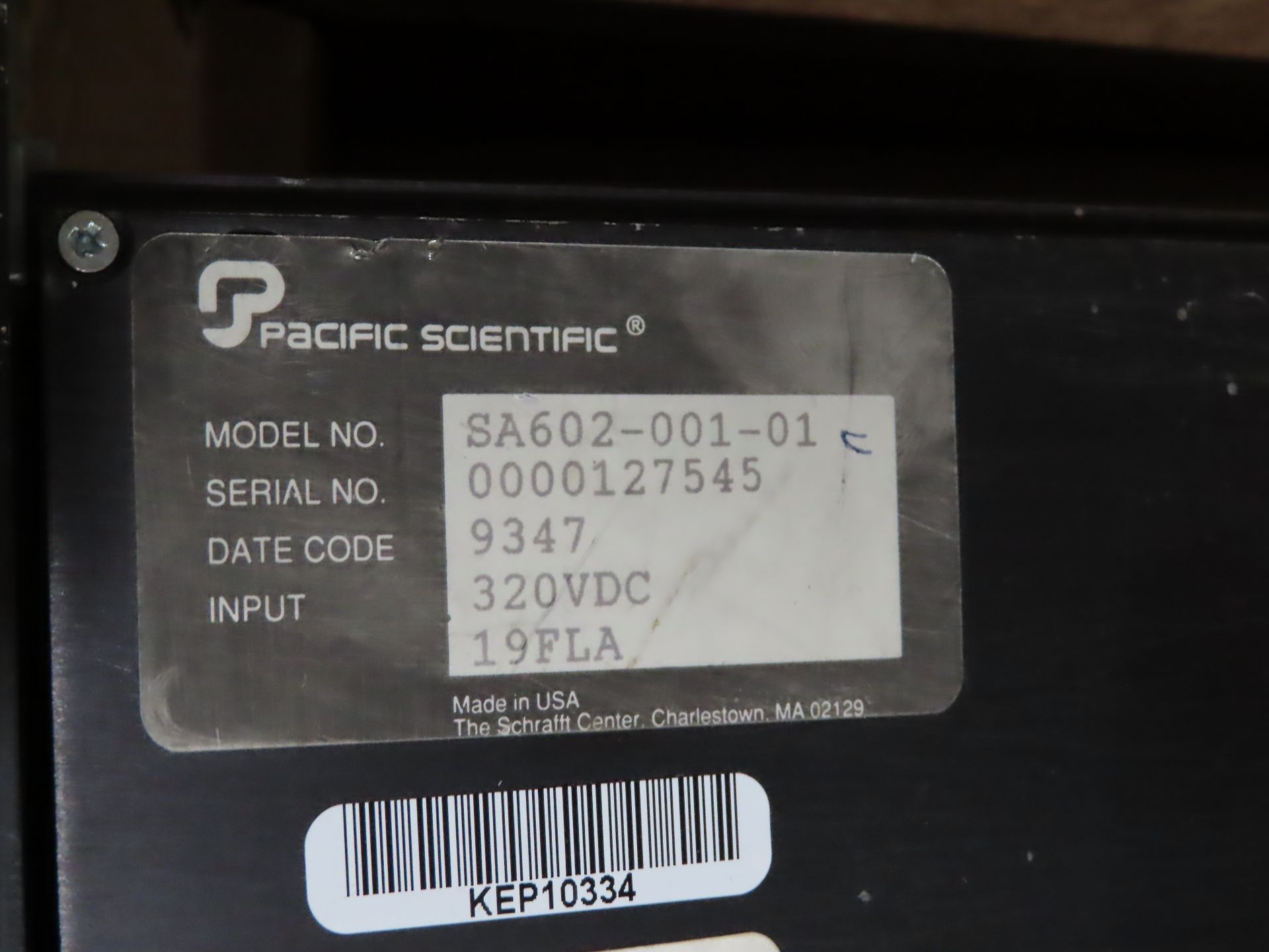 Pacific Scientific model SA602-001-01 servo amplifier, as always, with Brolyn LLC auctions, all lots - Image 2 of 2