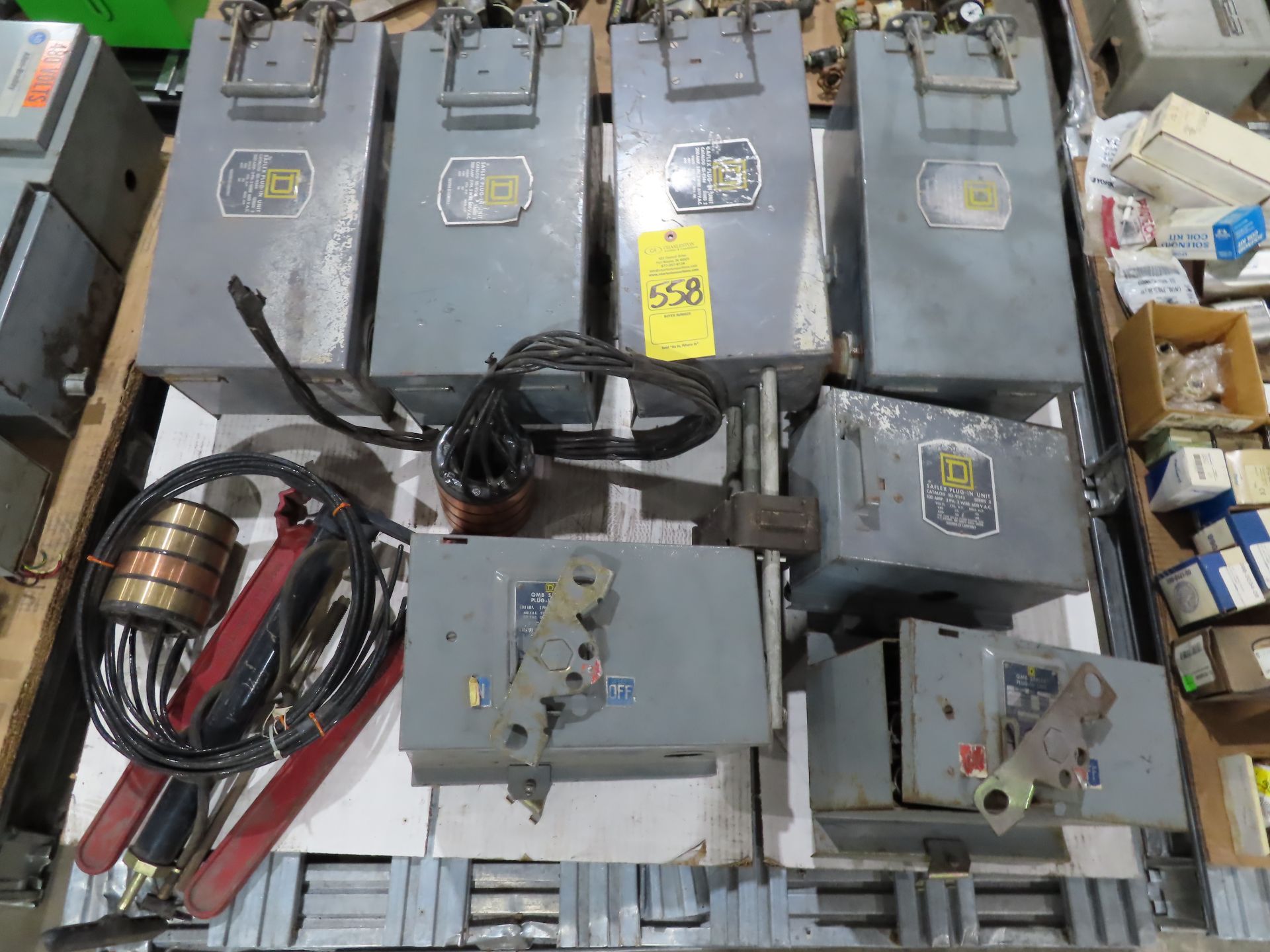 Pallet of assorted electrical and maintenance repair, as pictured, as always, with Brolyn LLC