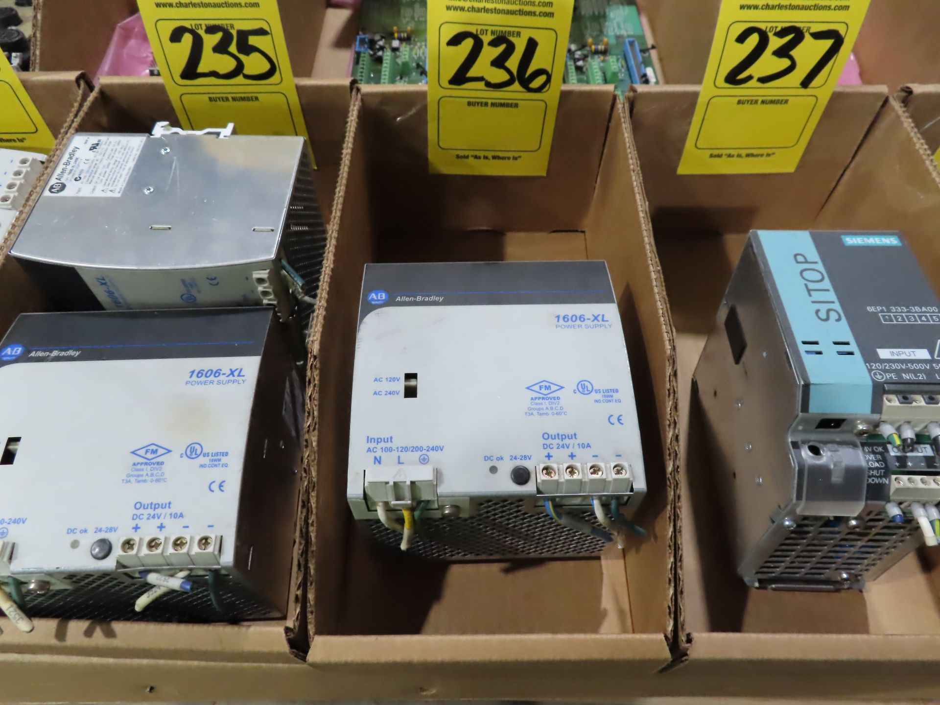 Allen Bradley catalog 1606-XL240E power supply, as always, with Brolyn LLC auctions, all lots can be