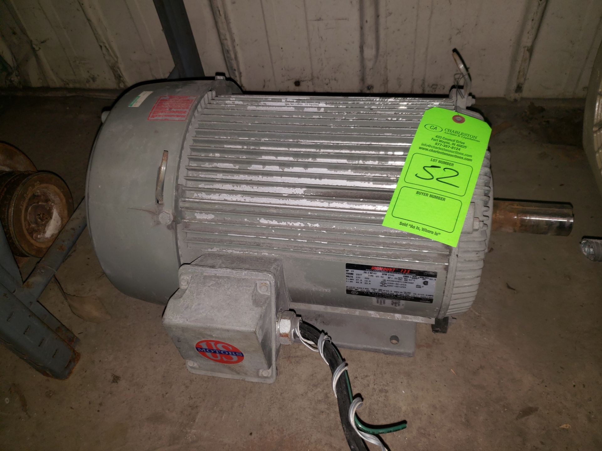 US ELECTRIC UNIMOUNT 125 AC MOTOR 15HP