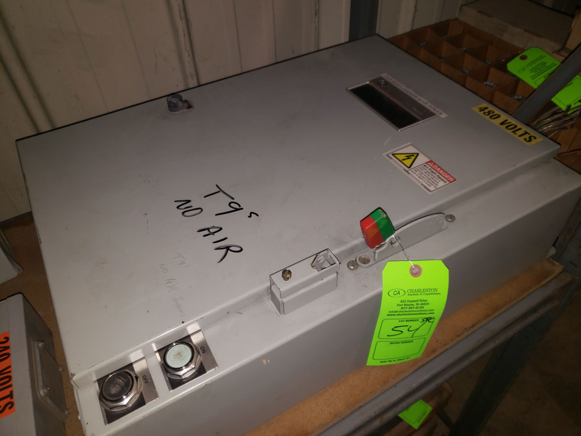 GE 300 LINE CONTROL SAFETY SWITCH ; (1) 480 (2) 240 (1) 120 SAFETY SWITCHES - Image 2 of 3