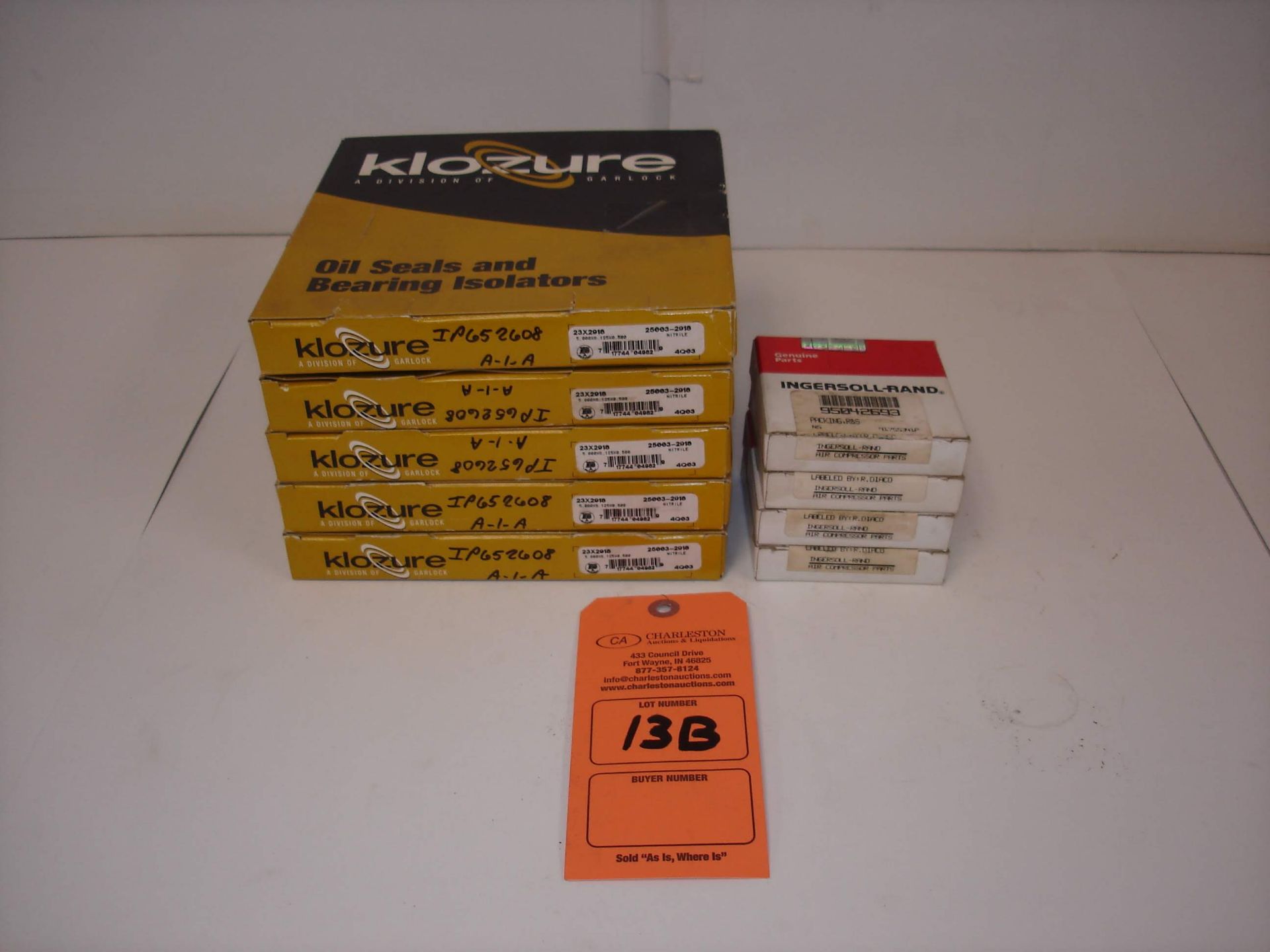 (9) MISC BRANDED OIL SEALS AND PART KITS: NEW IN BOX GARLOCK KLOZURE OIL SEALS AND ALL OTHER ITEMS