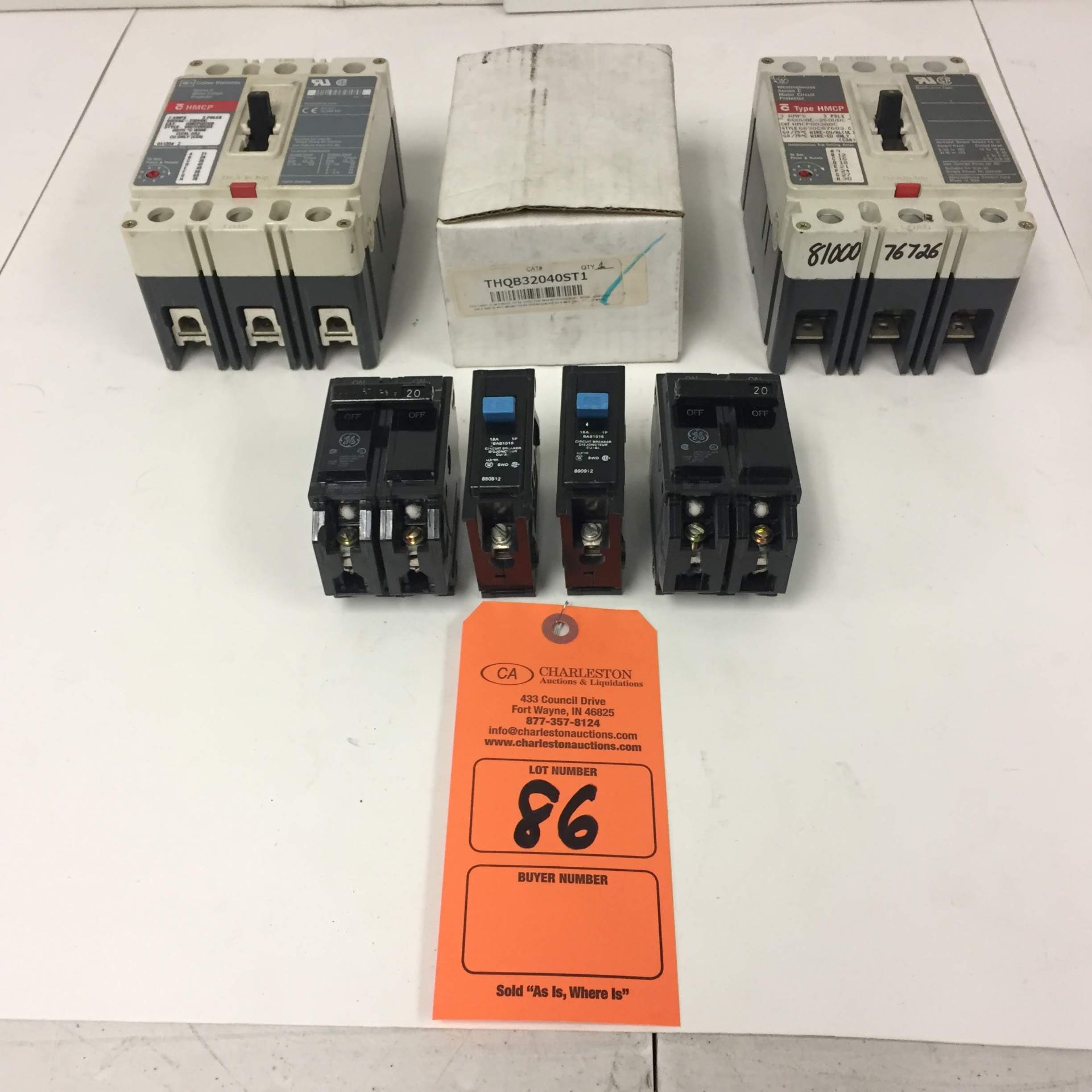 (7) MISC BRANDED BREAKERS: GE THQB32040ST1 AND ALL OTHER ITEMS INCLUDED IN PHOTOS!