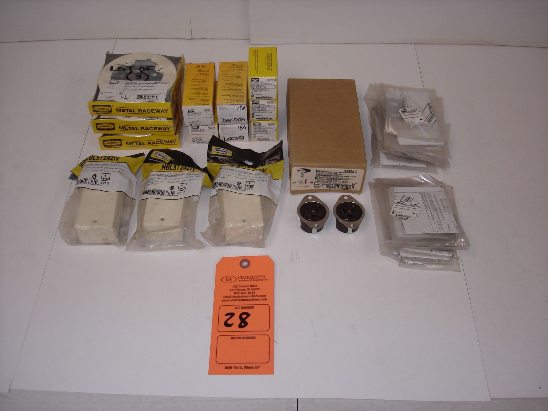 (25+) MISC HUBBELL ELECTRICAL HARDWARE: HUBBELL HBL5361 AND ALL OTHER ITEMS INCLUDED IN PHOTOS!