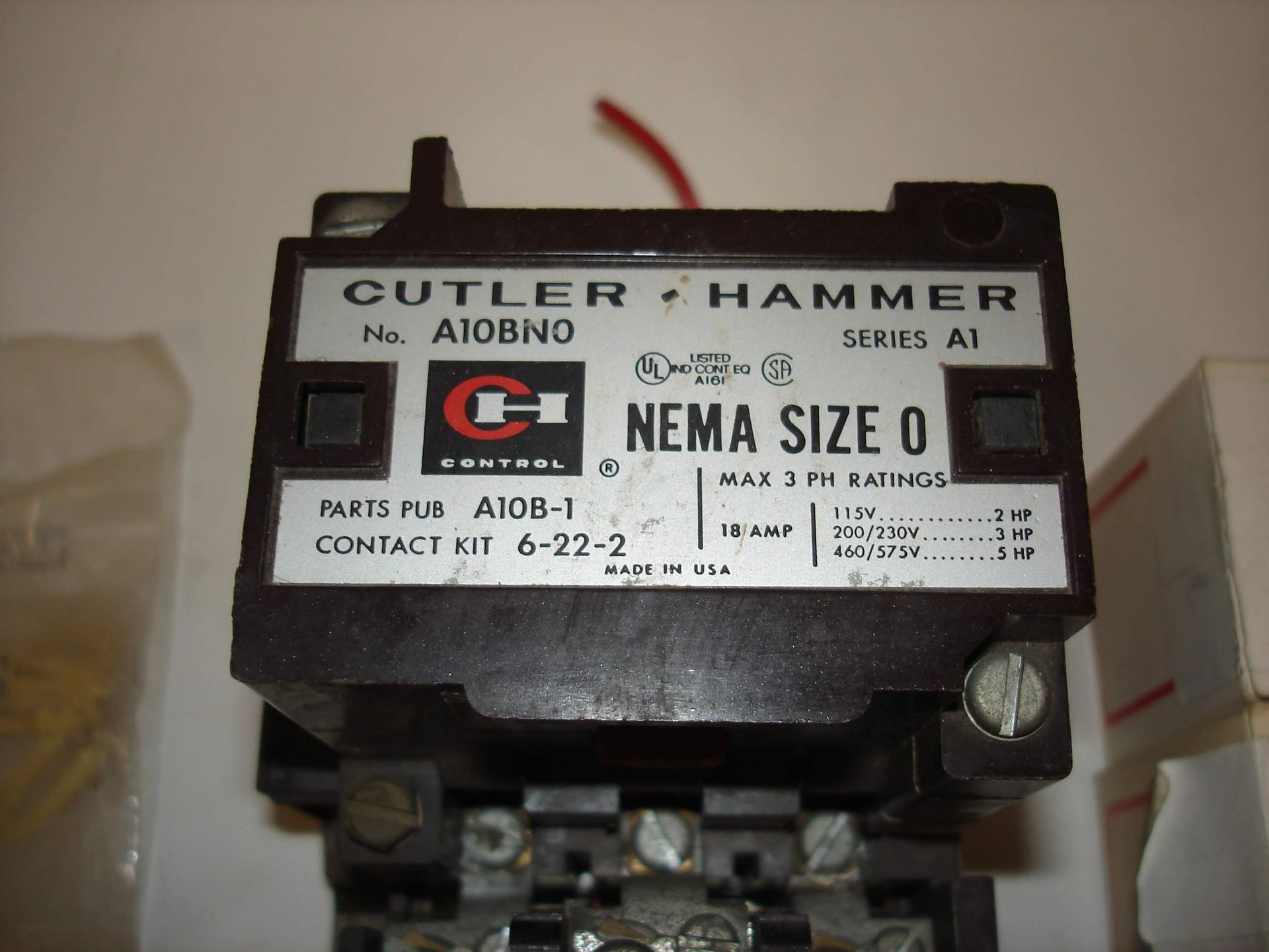 (20+) MISC BRANDED ELECTRICAL COMPONENTS: CUTLER HAMMER A10BN0 AND ALL OTHER ITEMS INCLUDED IN - Image 2 of 2