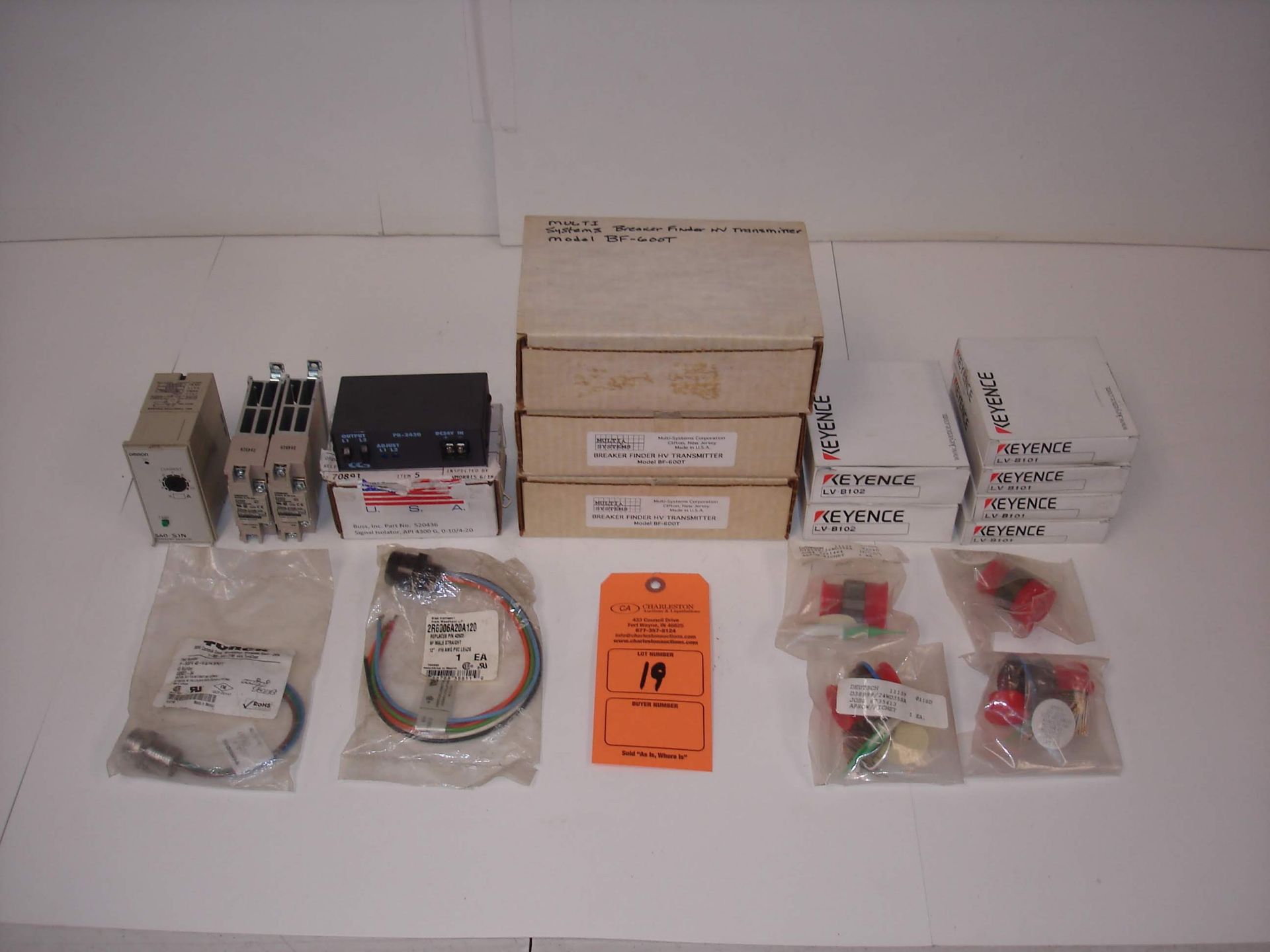 (20) MISC BRANDED PARTS AND KITS: MULTI SYSTEMS MODEL BF-600T TRANSMITTER AND ALL OTHER ITEMS