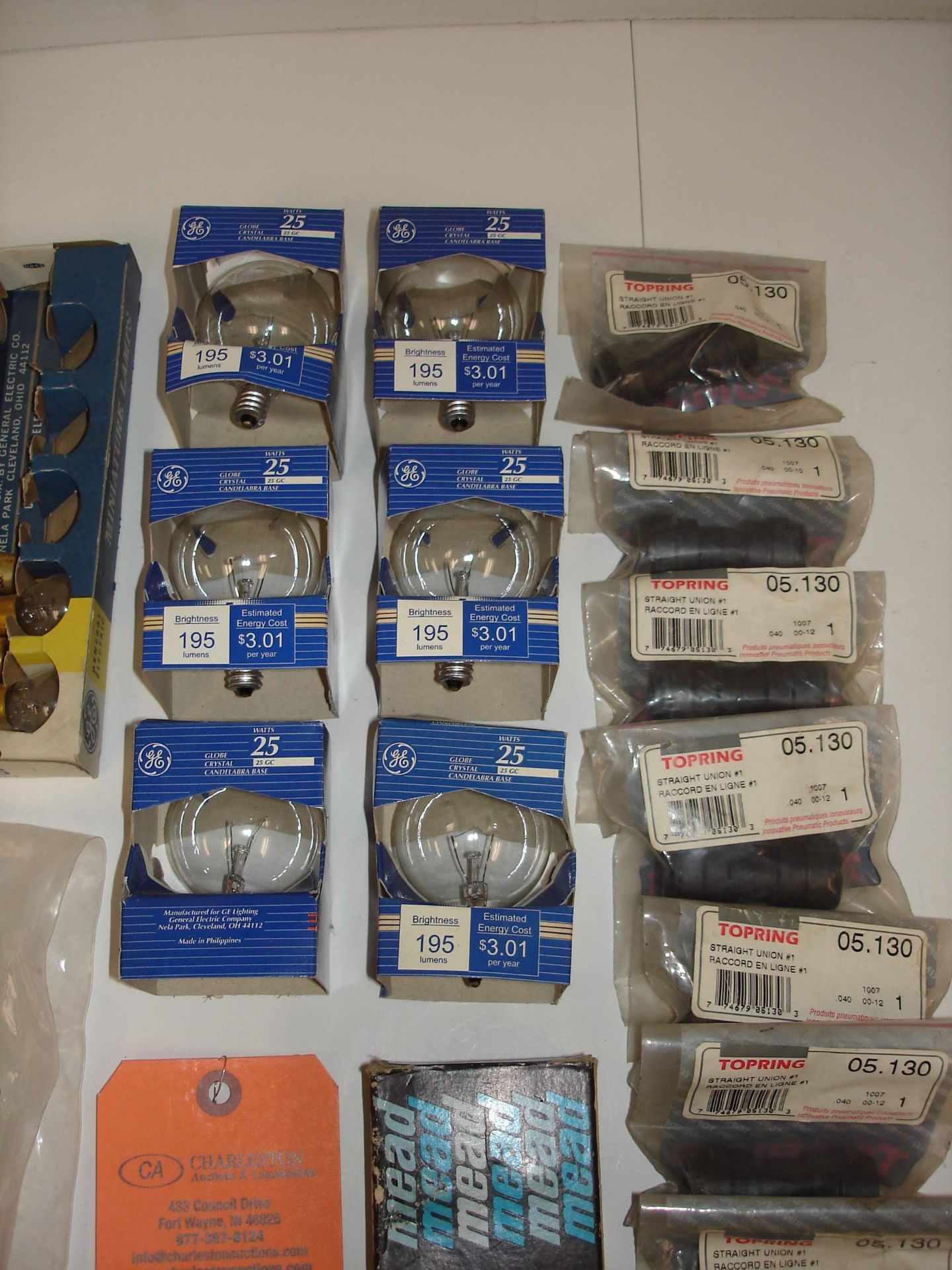 (26) MISC BRANDED INDUSTRIAL FITTINGS, BULBS, AND MORE: GE 25 GC BULB AND ALL OTHER ITEMS INCLUDED - Image 2 of 2