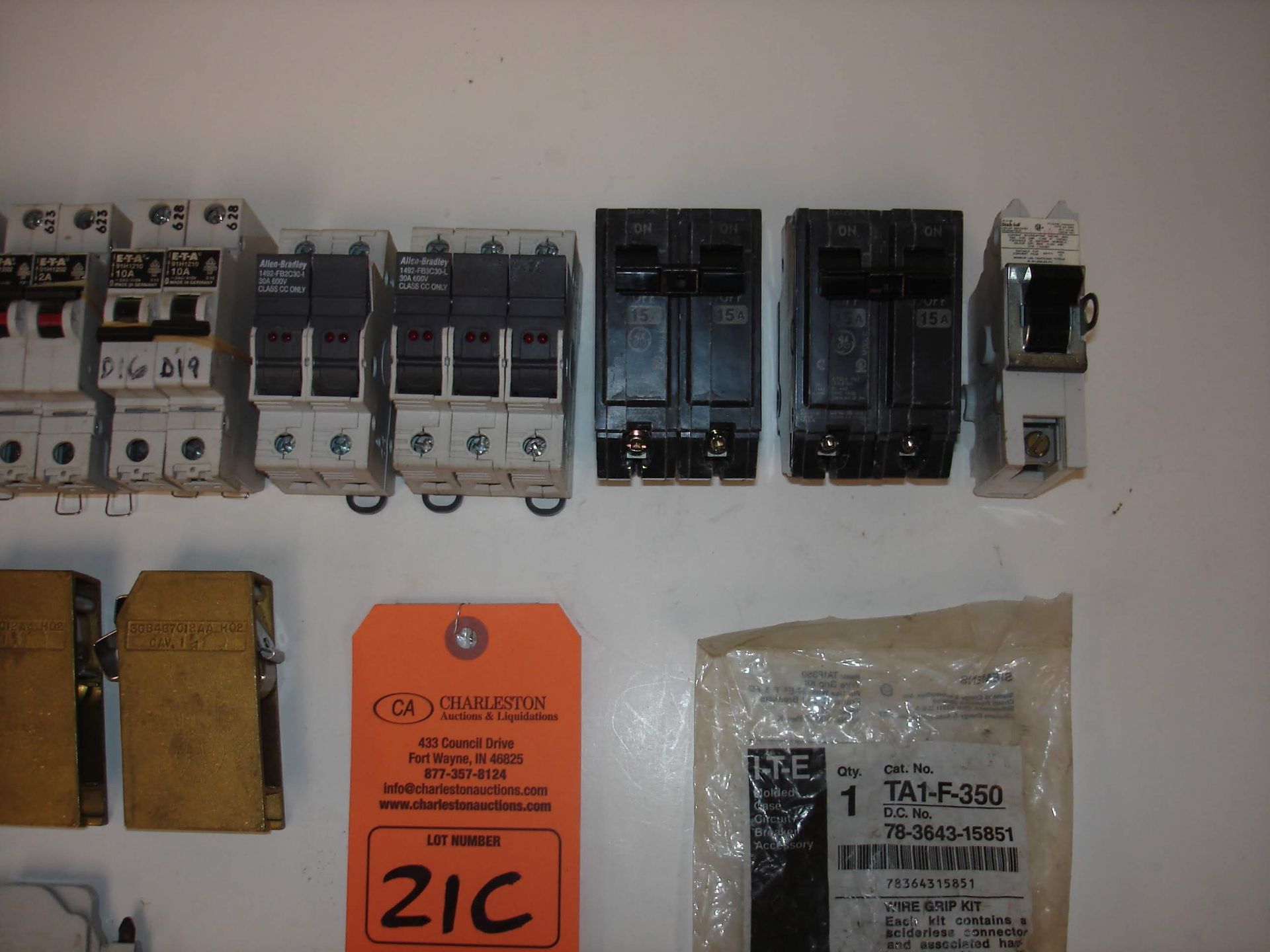 (18) MISC BRANDED BREAKERS AND MORE: ALLEN BRADLEY 1492-FB3C30-L AND ALL OTHER ITEMS INCLUDED IN - Image 2 of 2