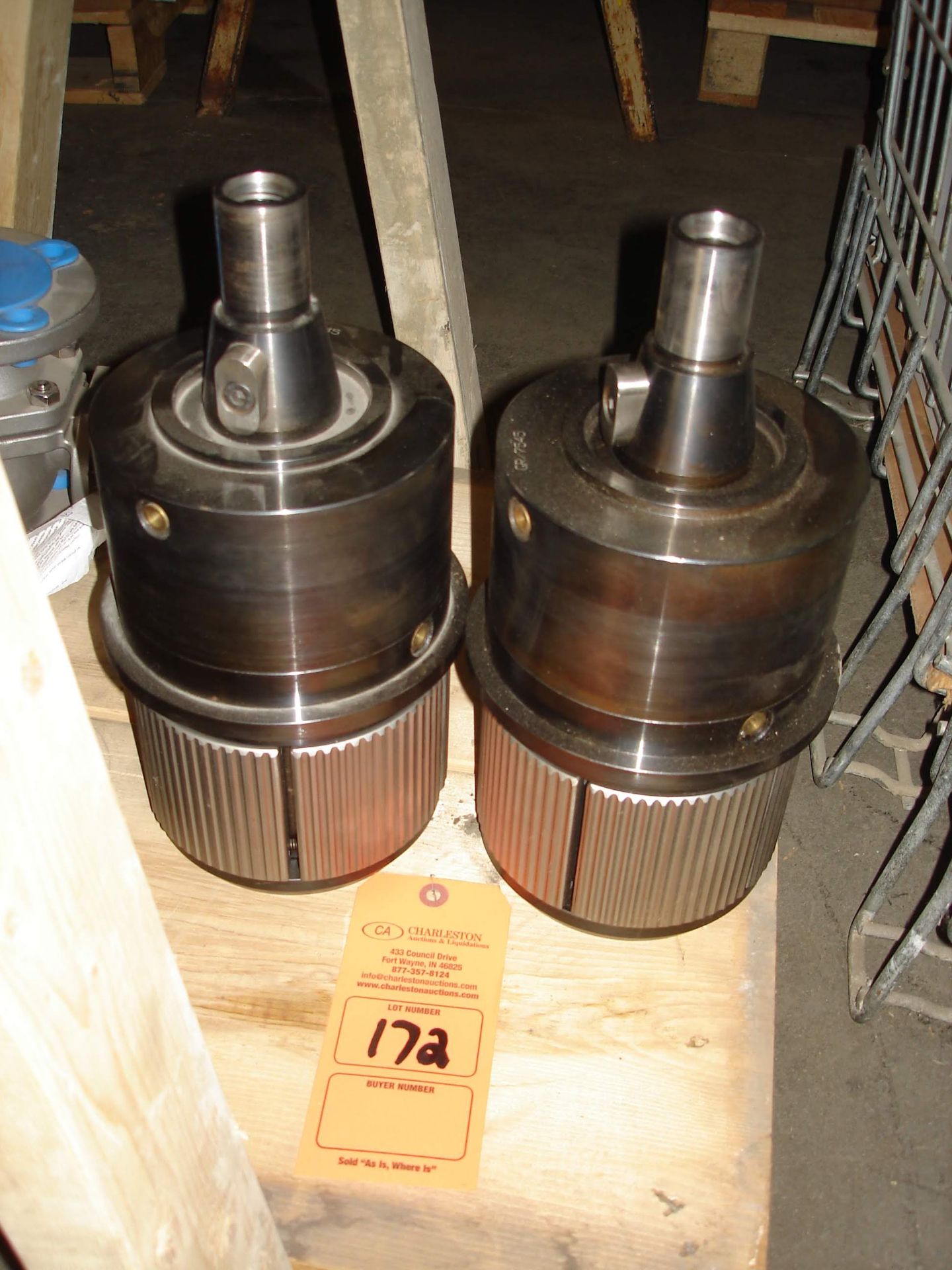 (2) GOLDENROD GR/7545 PNEUMATIC CHUCKS REFER TO PHOTOS!