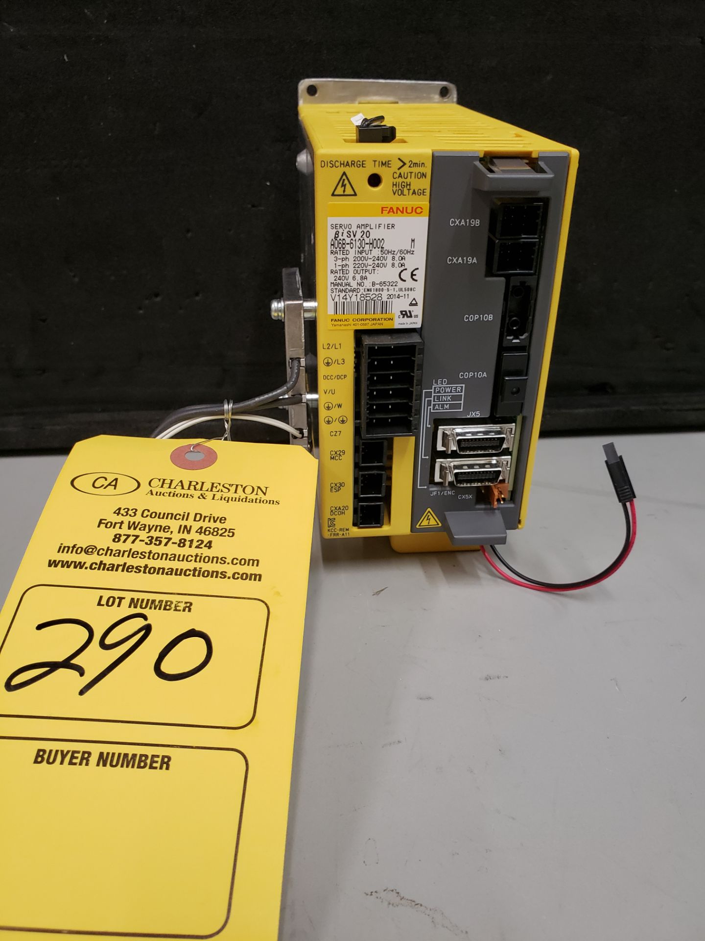 FANUC SERVO AMPLIFIER MODEL-A06B-6130-H002