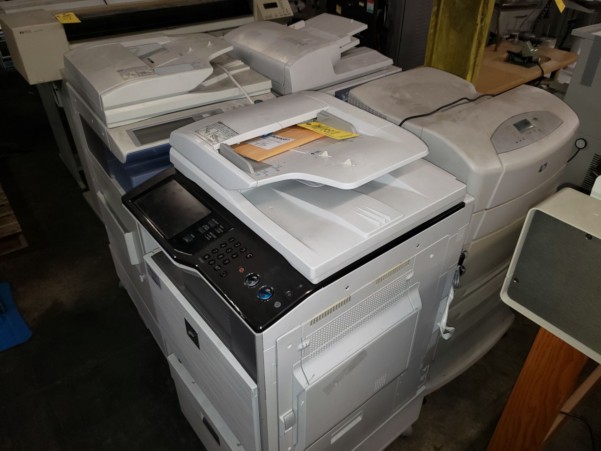 (1) SHARP COPY MACHINE MODEL-MX-3100N (1) HP LASER JET MODEL-5500N (1) TOSHIBA COPY MACHINE MODEL-