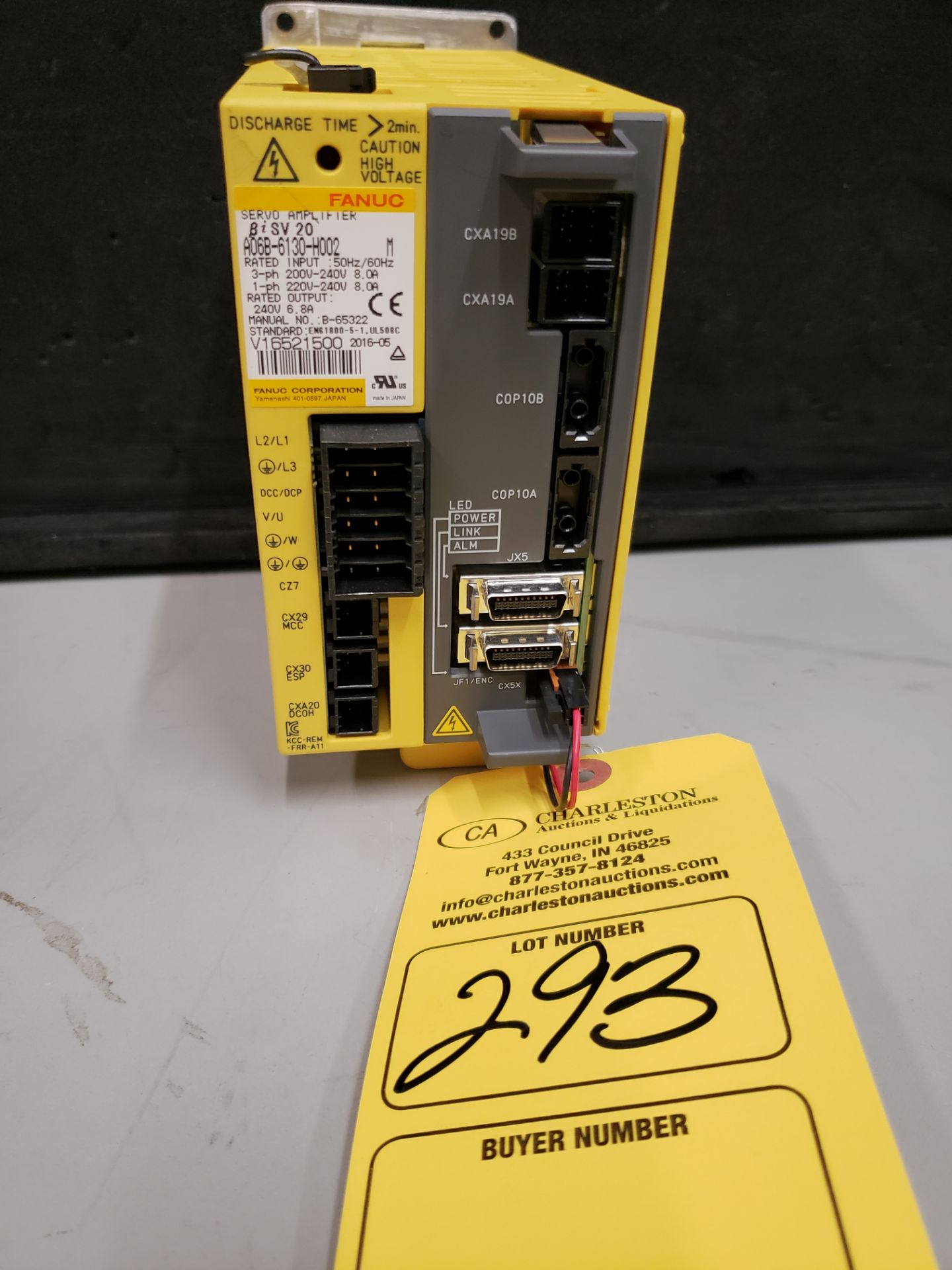 FANUC SERVO AMPLIFIER MODEL-A06B-6130-H002