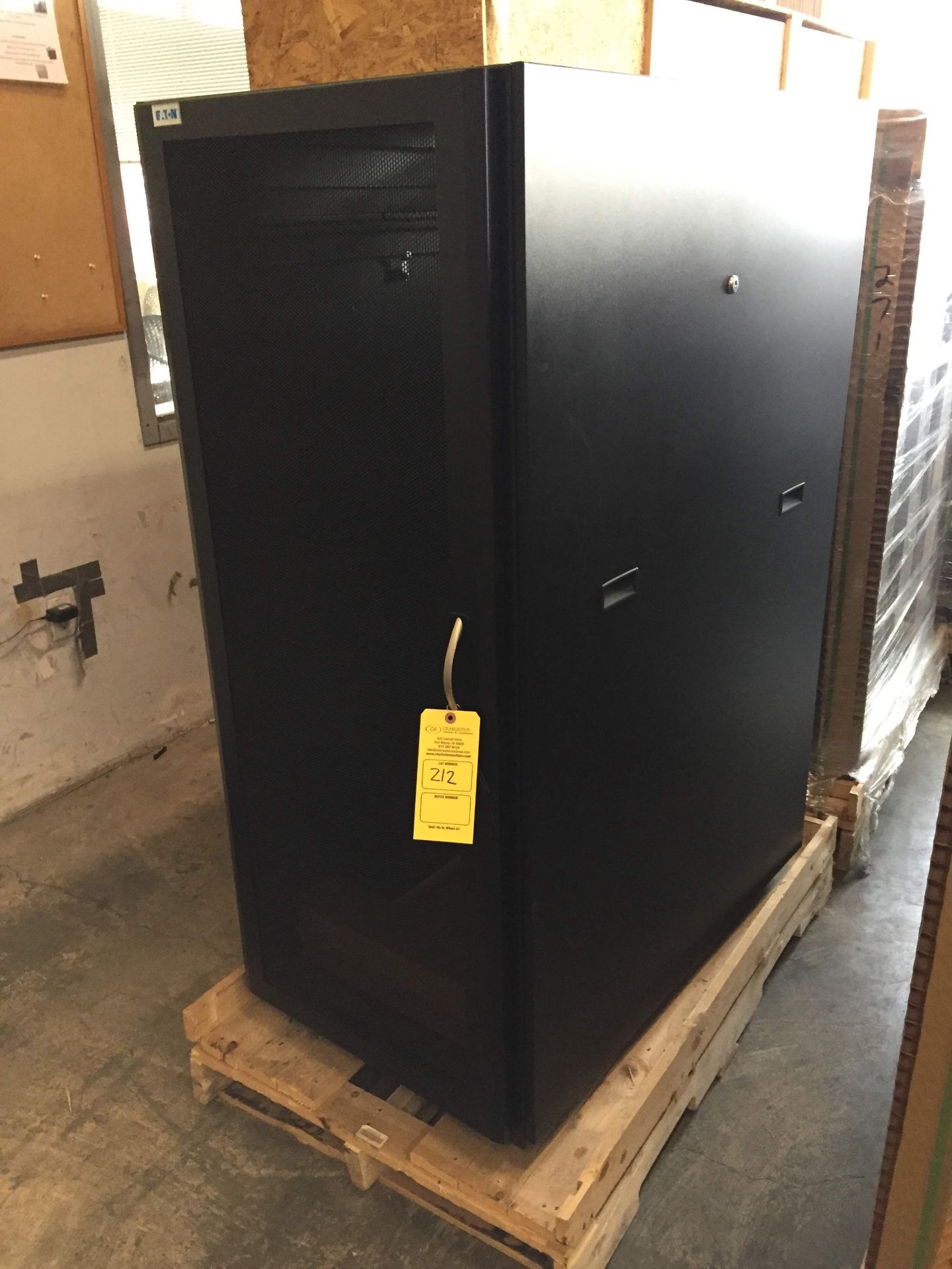 (1) EATON SERVER CABINET P#RP-304 APPROX. 40" X 24" X 54