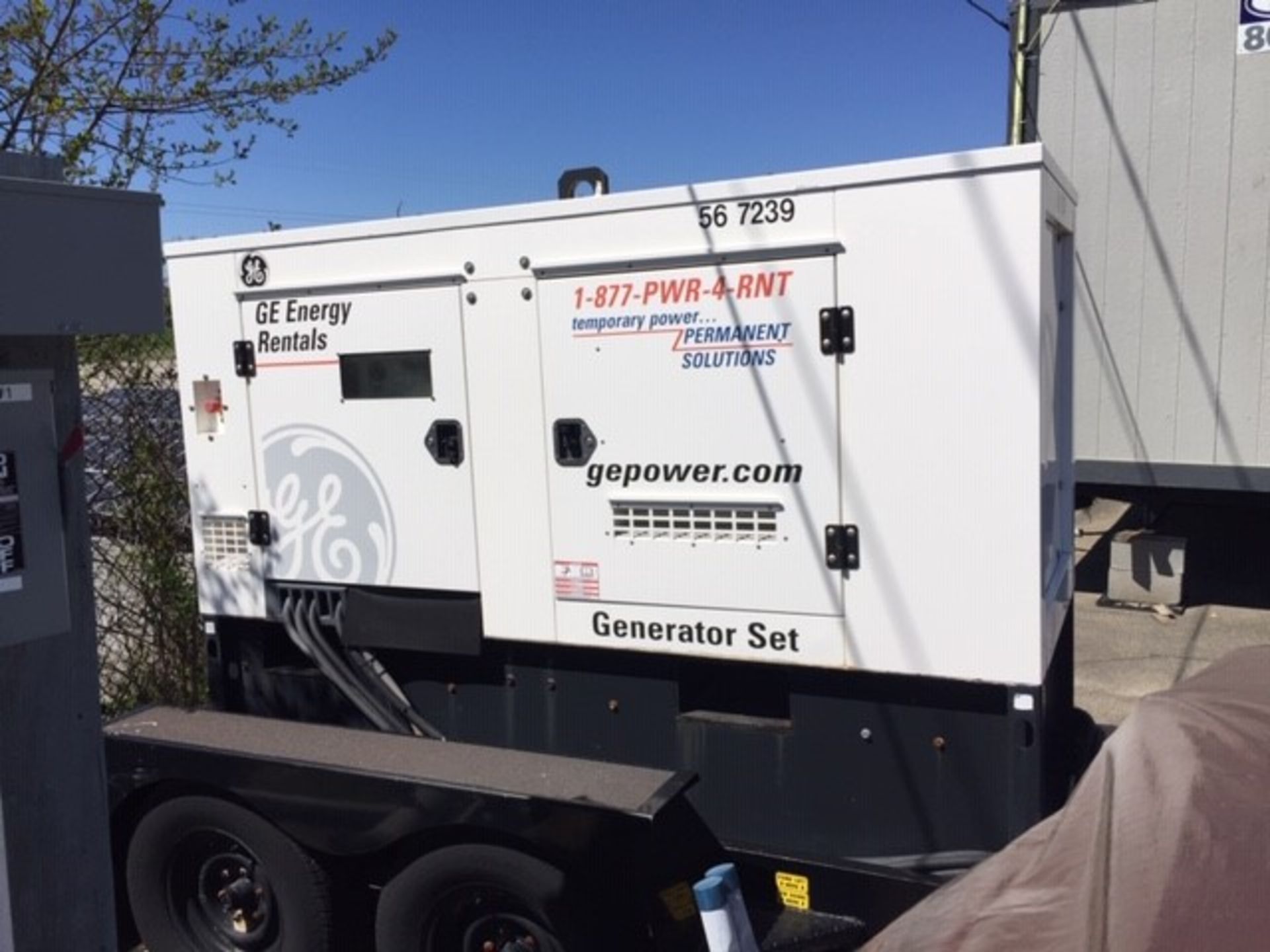 TOWABLE GENERATOR W/ HEAVY DUAL AXLE TRAILER