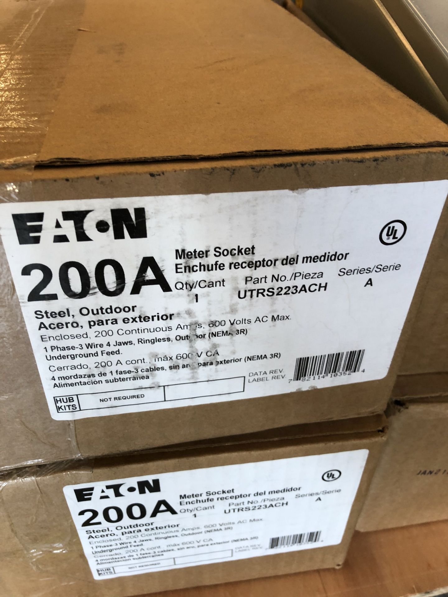 PALLET OF (18) EATON 200A METER SOCKET P#UTRS223ACH - Image 4 of 4