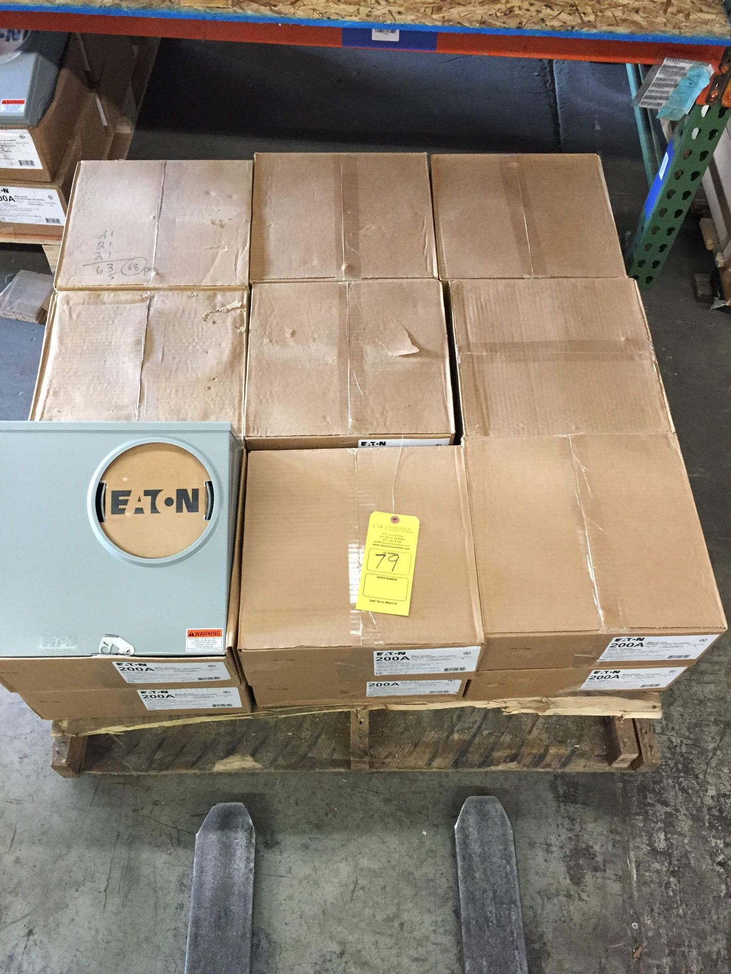 PALLET OF (18) EATON 200A METER SOCKET P#UTRS223ACH