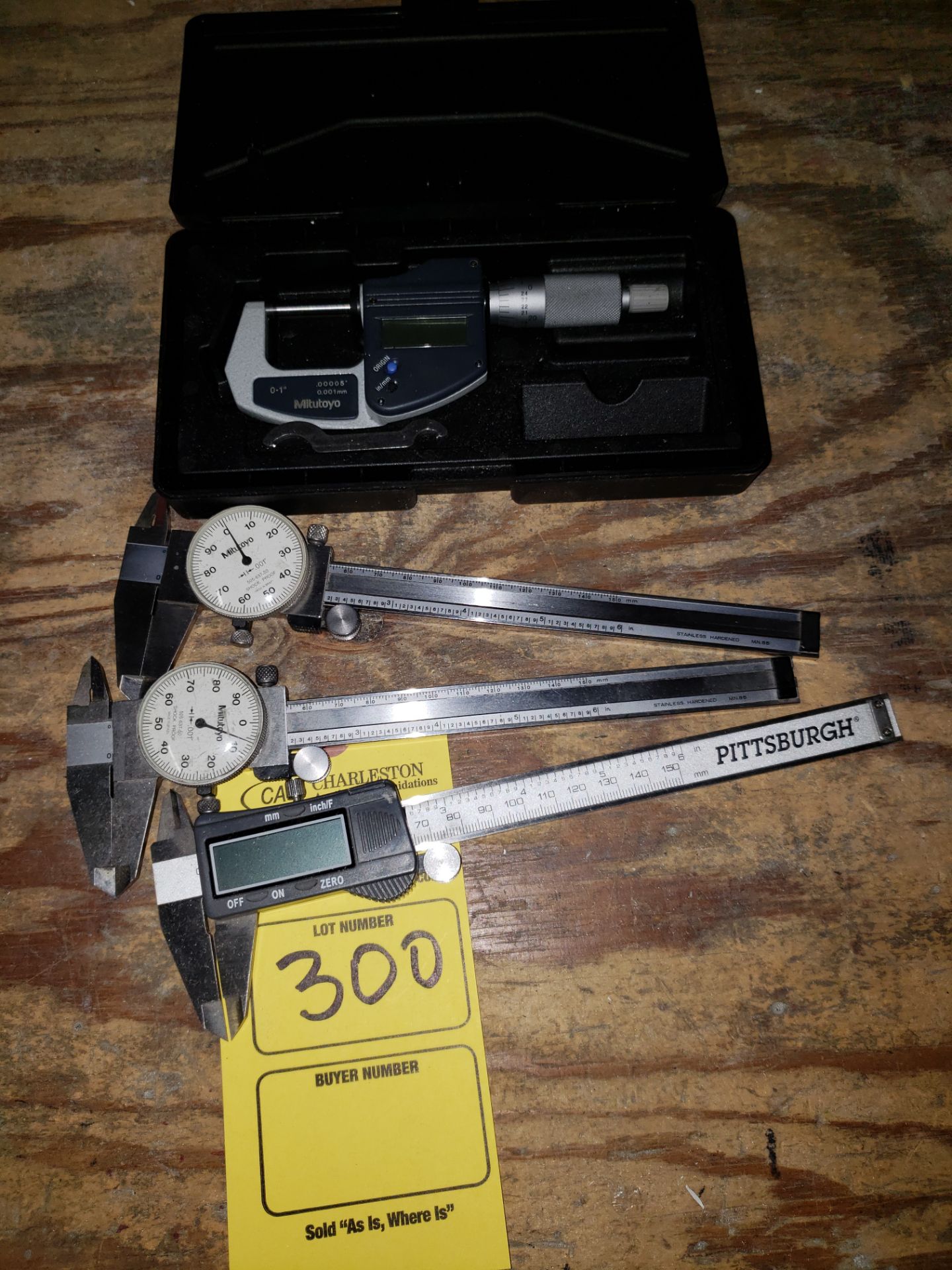 LOT OF (4) CALIPERS (1) MICROMETER - Image 2 of 2