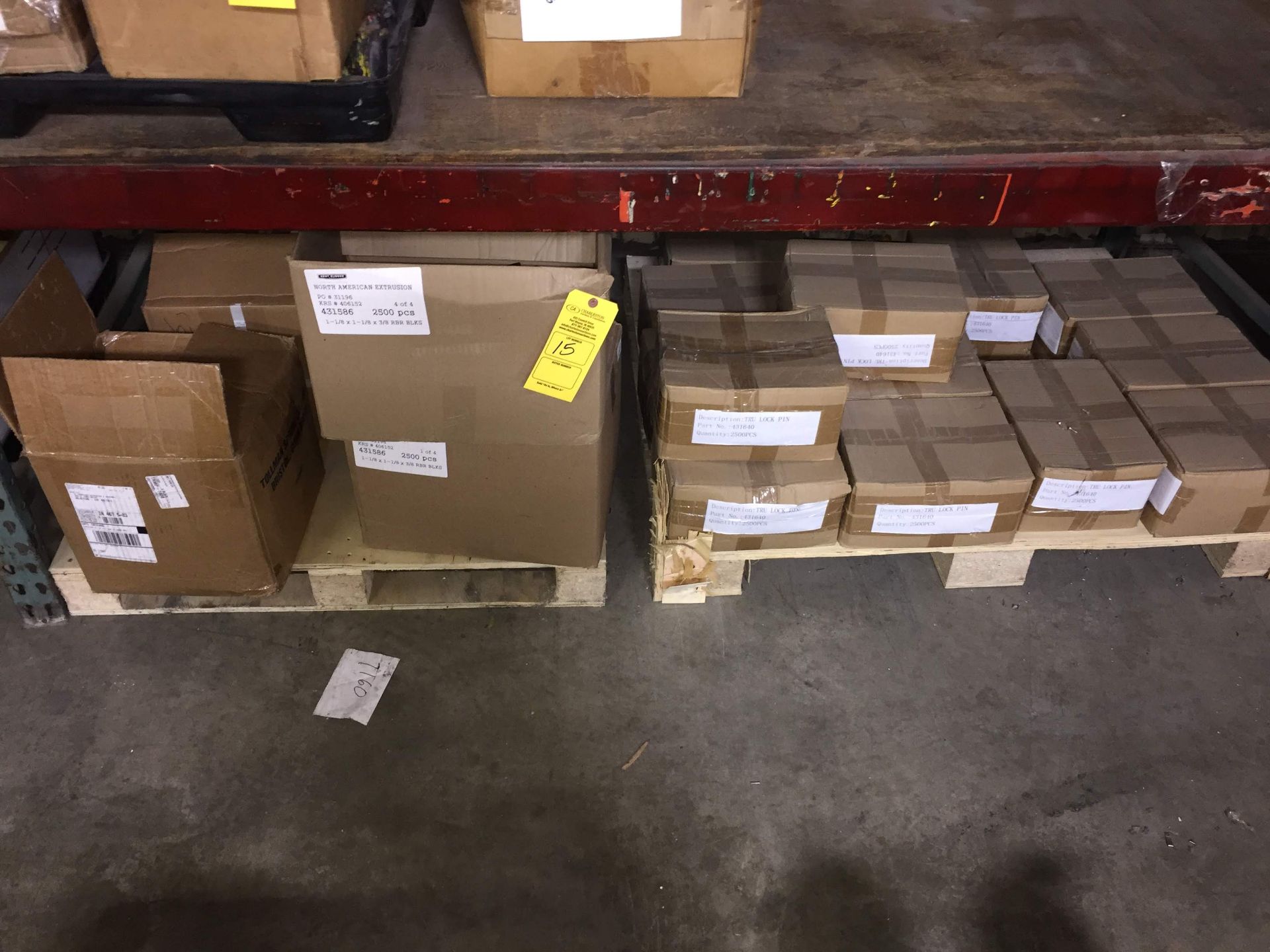 PALLET OF BUFFER PLUGS & WINDOW FASTENERS