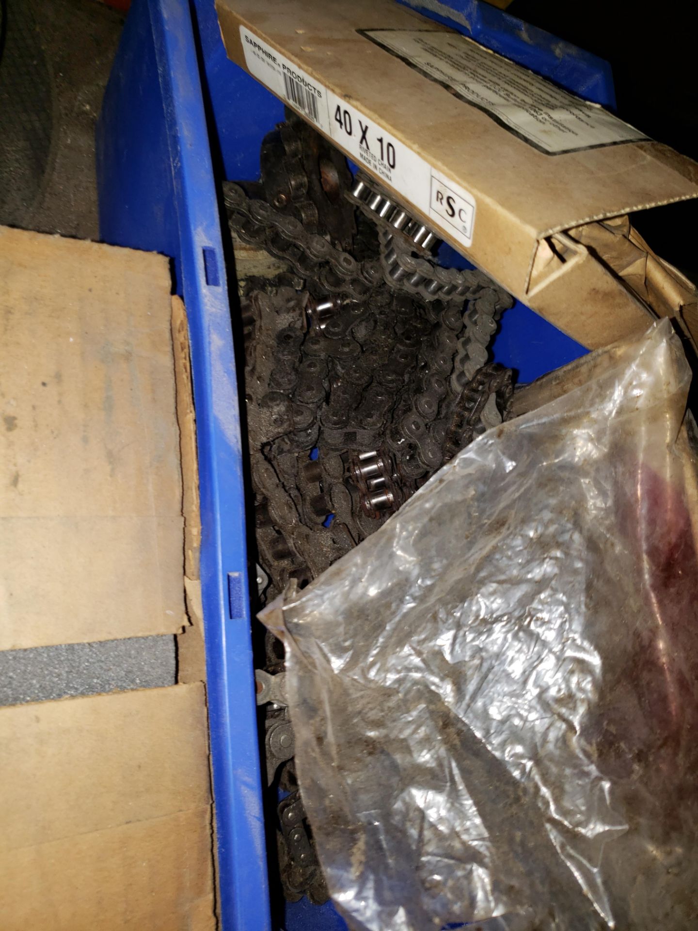 LOT OF SAW BLADES; GRINDING WHEEL & CHAIN - Image 3 of 4