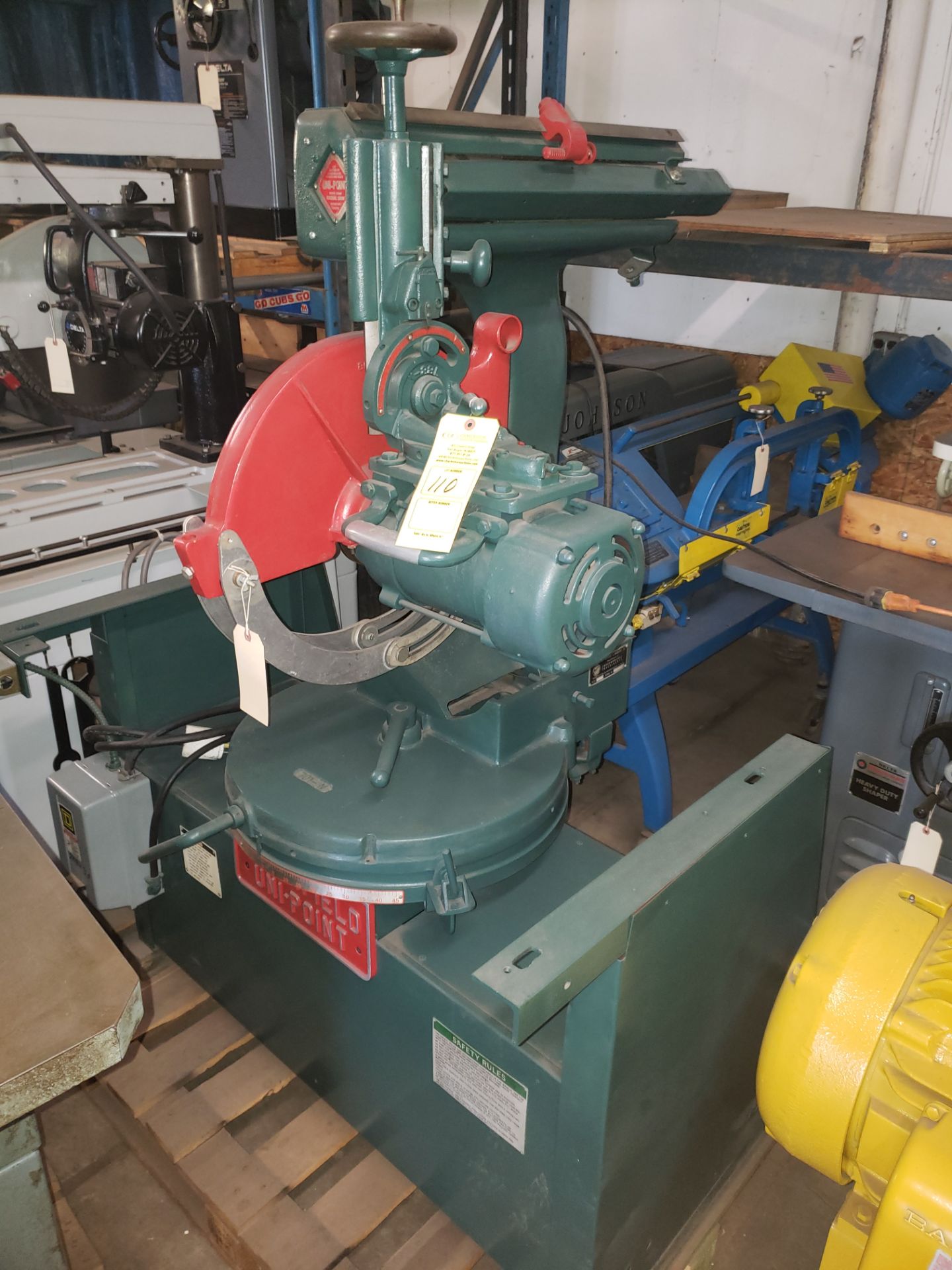 NORFIELD UNI-POINT RADIAL ARM SAW MODEL-X36AF 18" 7½HP/3PH