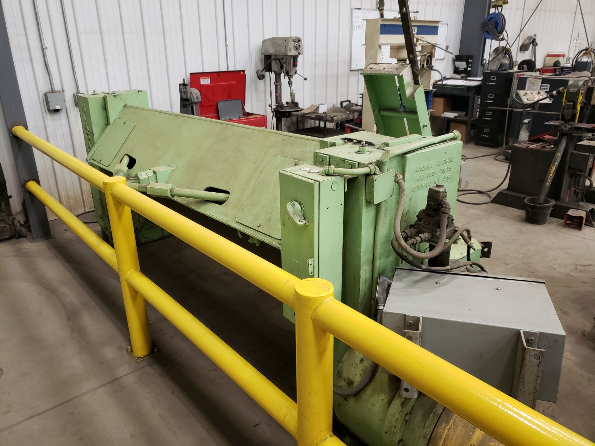 NIAGARA 8' POWER SQUARING SHEAR, MODEL 78-B, 3/16" MILD STEEL, S#49895 (LOCATED AT: 1171 GRILL - Image 4 of 4