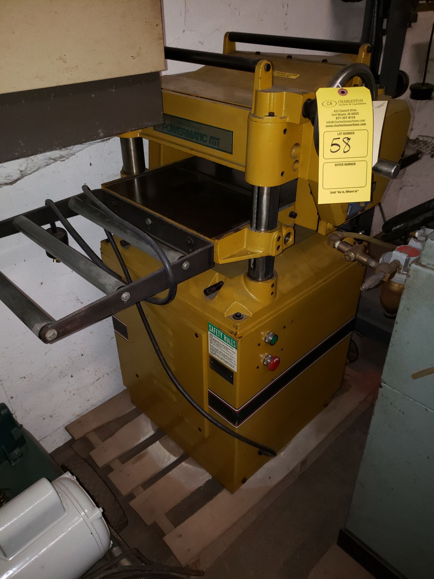 POWERMATIC PLANER MODEL-15 S#98150182 15" X 6" 3HP/3PH